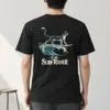 "Feline On Surfboard" Heavyweight Unisex Crewneck T-shirt