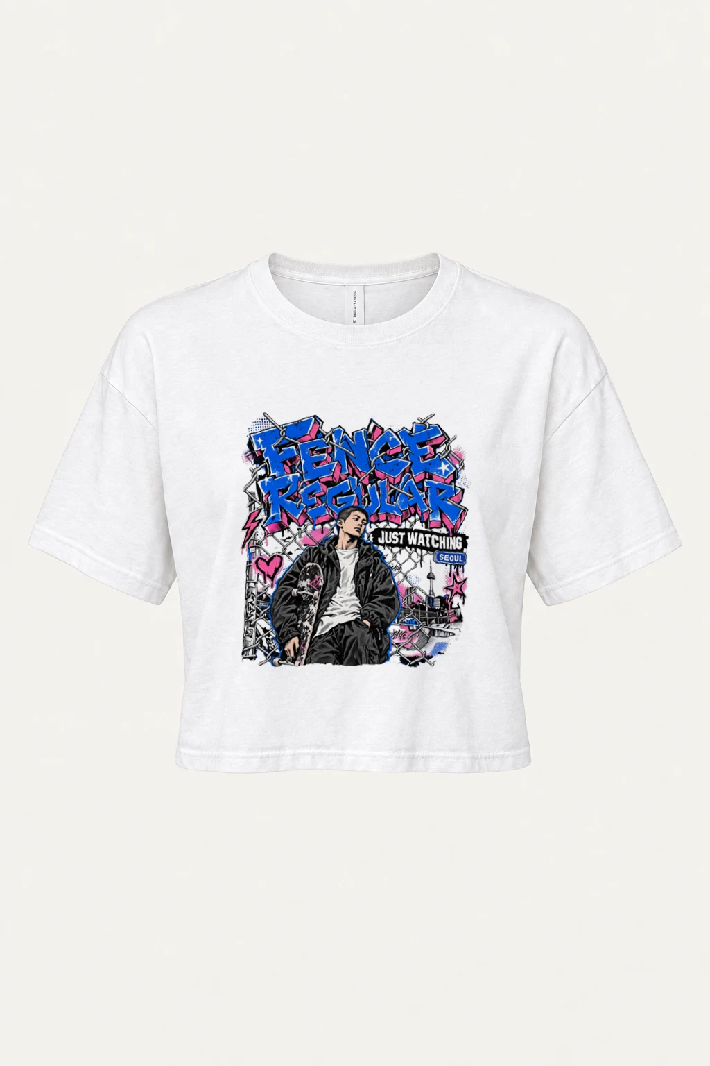 "Fence Regular Seoul" Women's Crop Tee