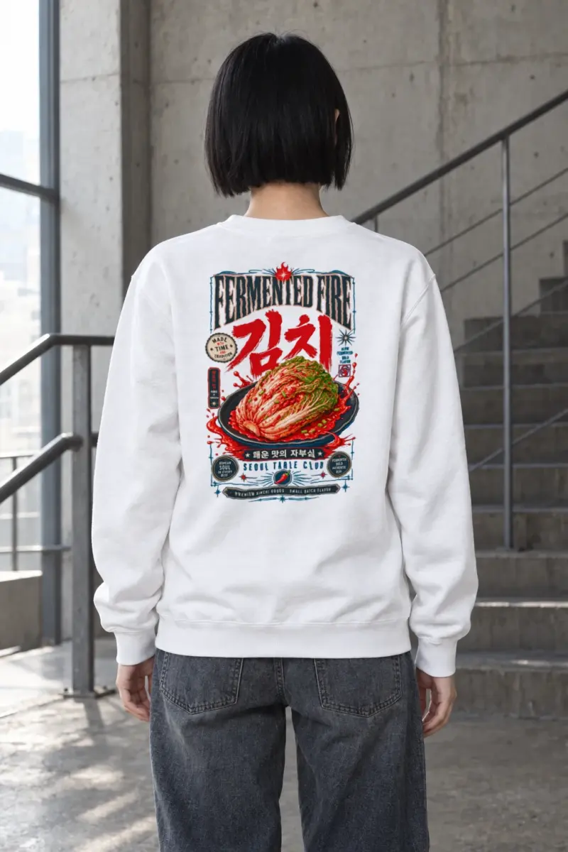 "Fermented Fire Kimchi" Heavy Blend Unisex Crewneck Sweatshirt