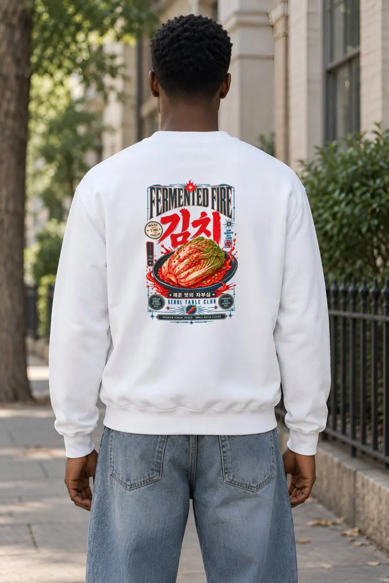 "Fermented Fire Kimchi" Unisex Crewneck Sweatshirt