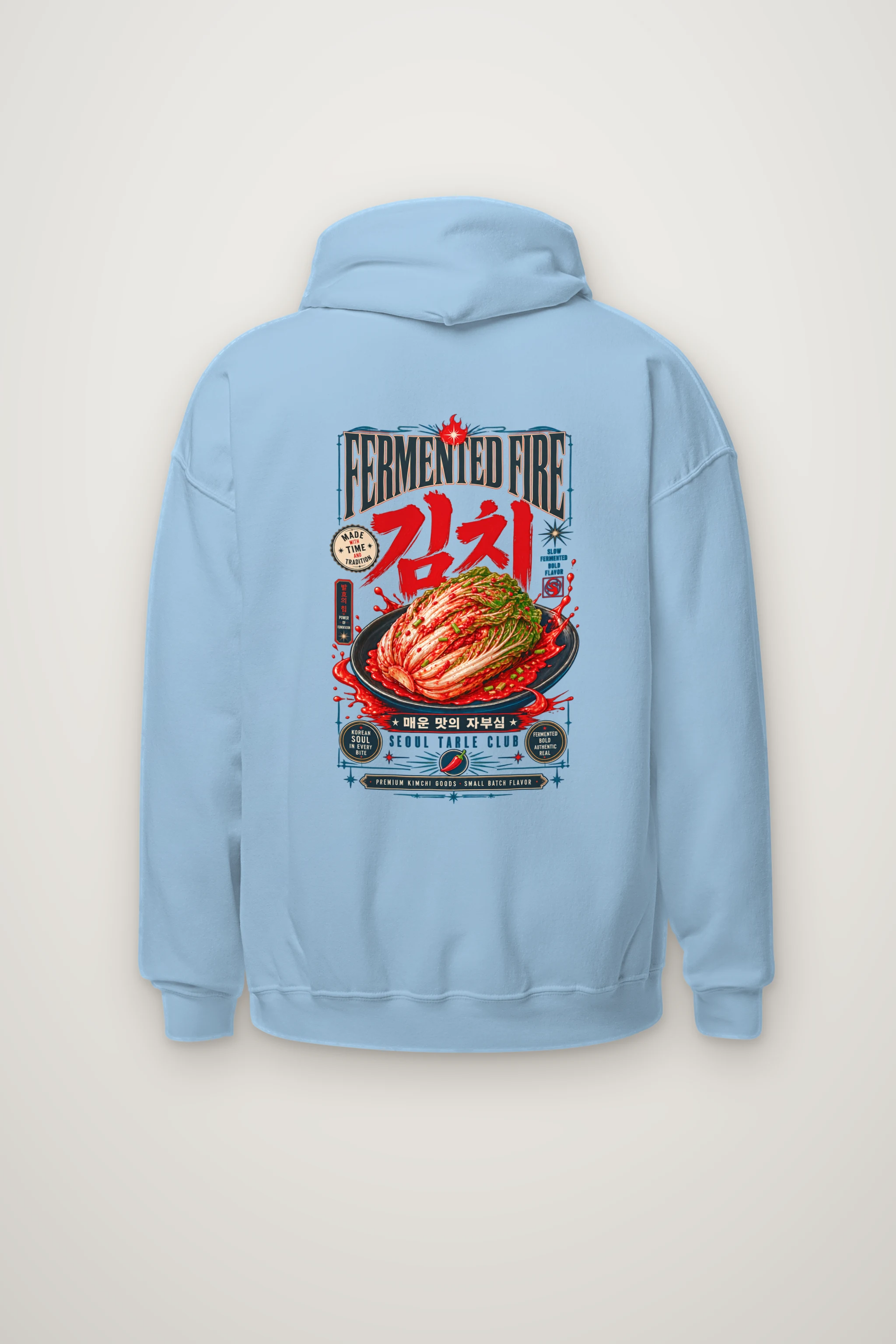 "Fermented Fire Kimchi" Heavy Blend Unisex Pullover Hoodie