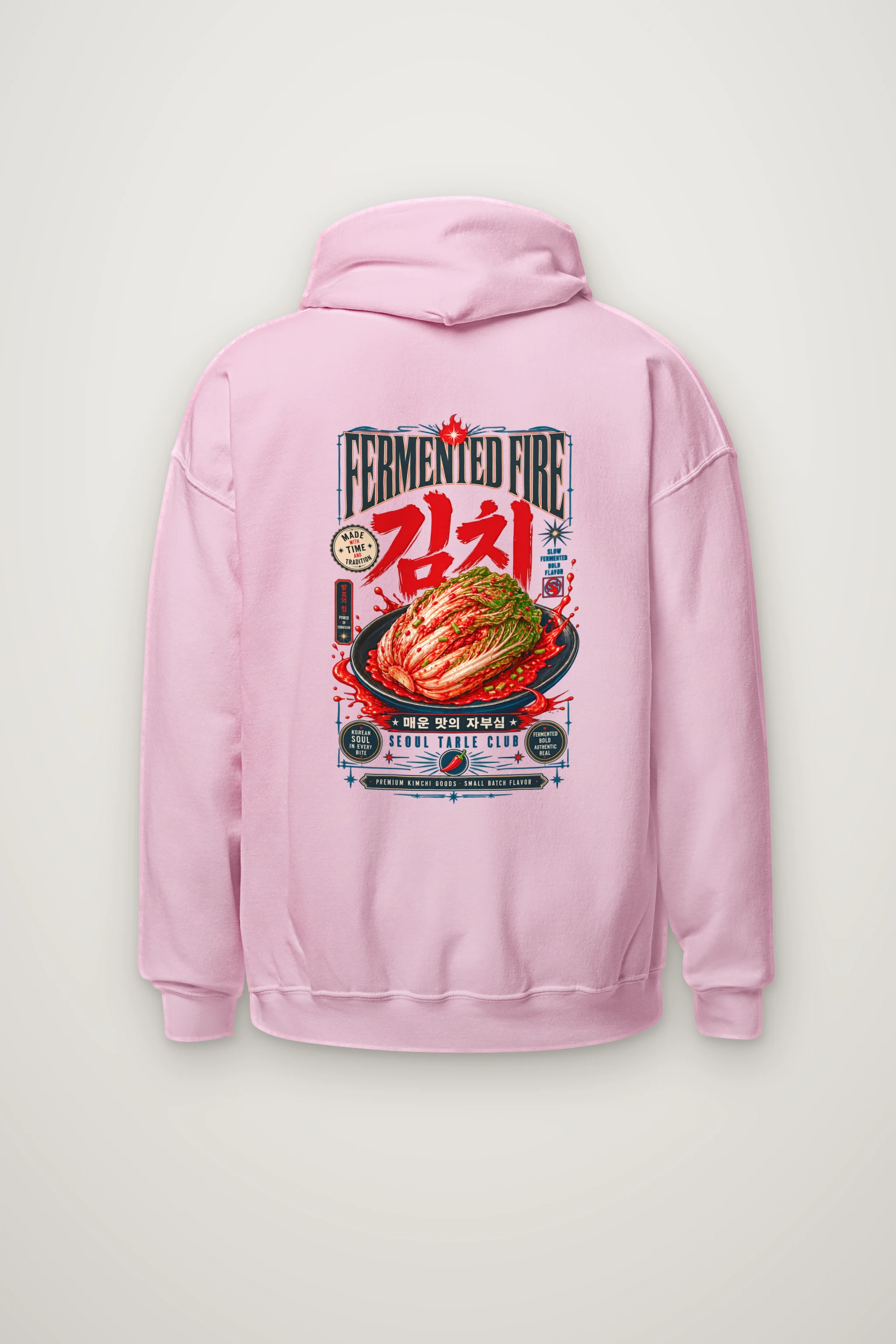 "Fermented Fire Kimchi" Heavy Blend Unisex Pullover Hoodie