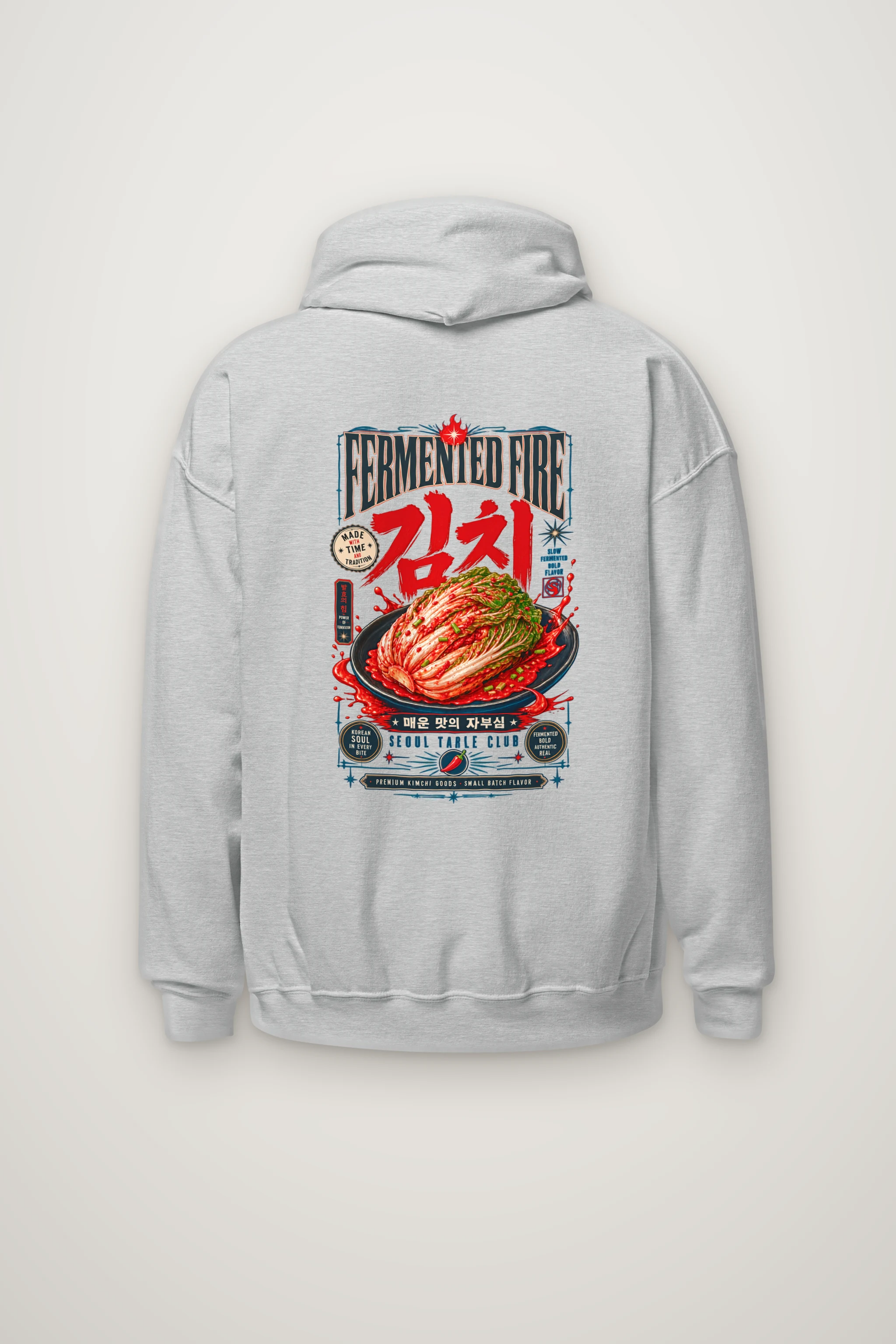 "Fermented Fire Kimchi" Heavy Blend Unisex Pullover Hoodie