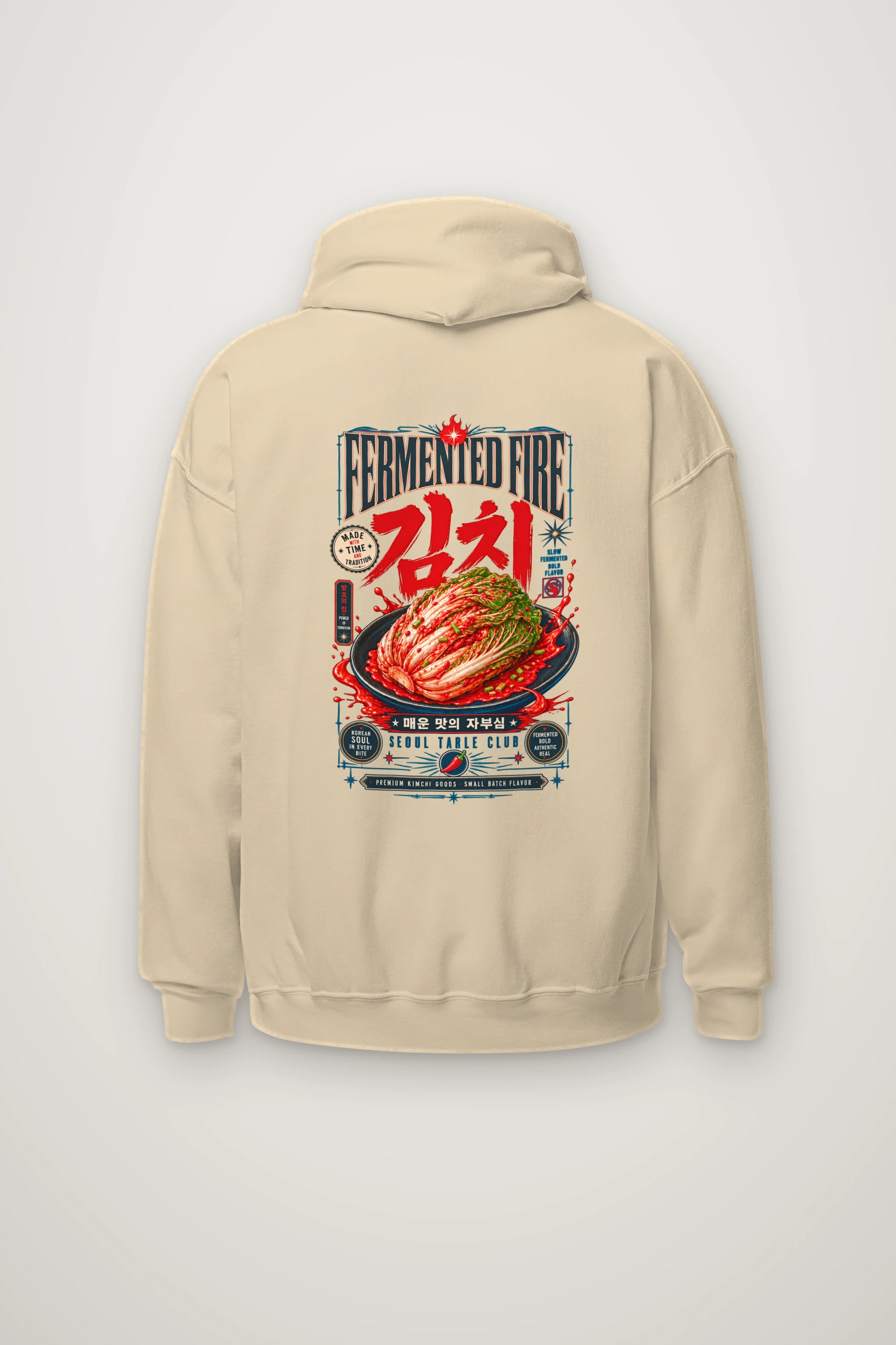"Fermented Fire Kimchi" Heavy Blend Unisex Pullover Hoodie