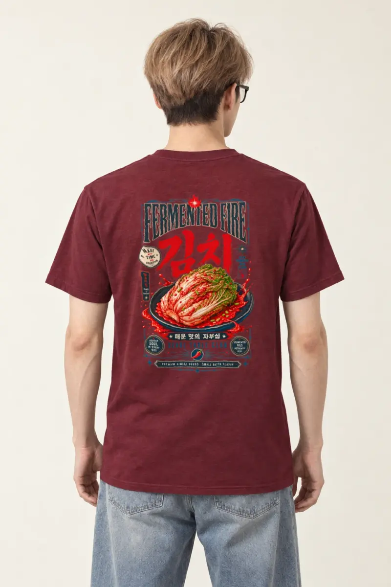 "Fermented Fire Kimchi" Heavyweight Unisex Crewneck T-shirt