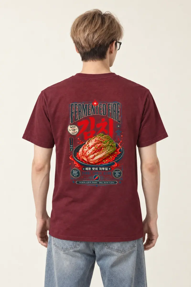 "Fermented Fire Kimchi" Heavyweight Unisex Crewneck T-shirt