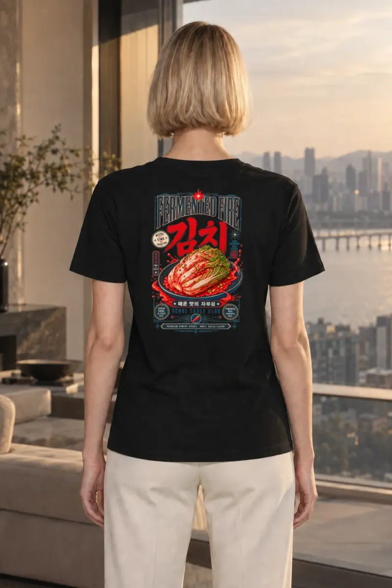 "Fermented Fire Kimchi" Heavyweight Unisex Crewneck T-shirt | Gildan 5000