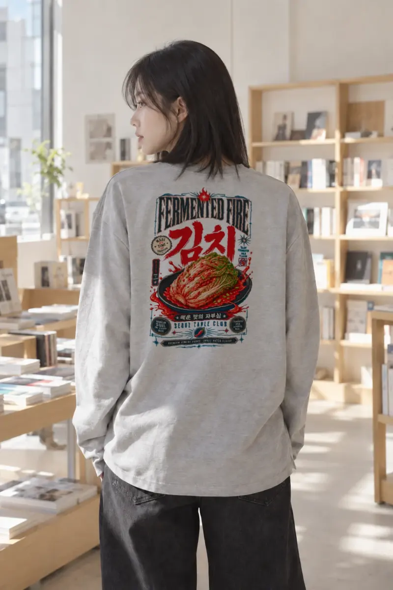 "Fermented Fire Kimchi" Unisex Longsleeve T-shirt | Gildan 2400