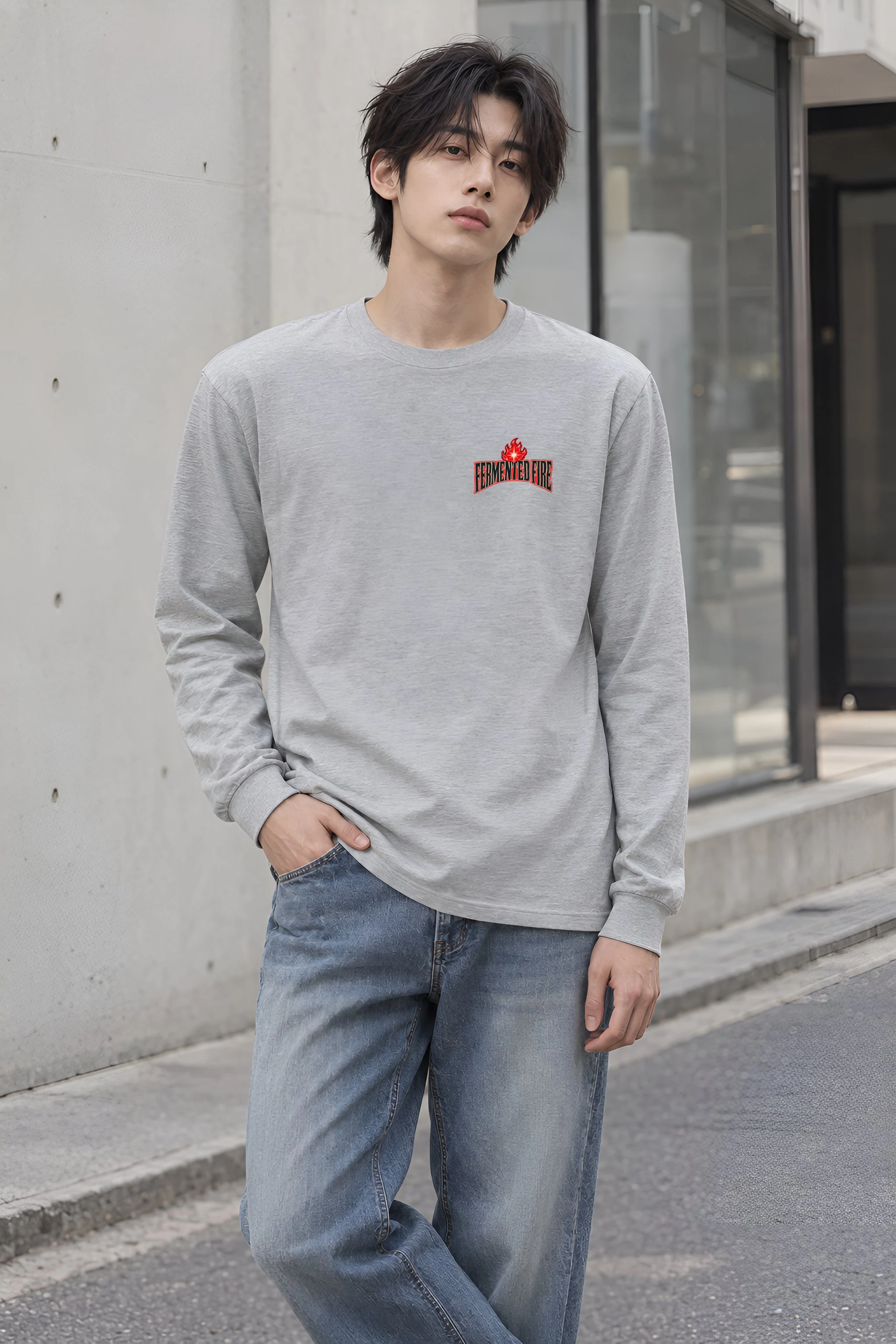 "Fermented Fire Kimchi" Unisex Longsleeve T-shirt