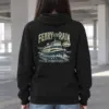 "Ferry in the Rain" Heavy Blend Unisex Pullover Hoodie