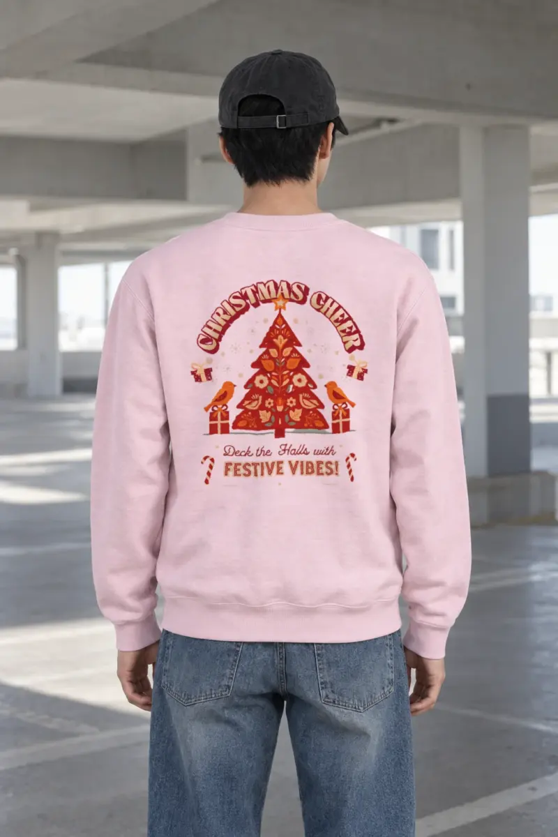 "Festive Vibes" Heavy Blend Unisex Crewneck Sweatshirt | Gildan 18000