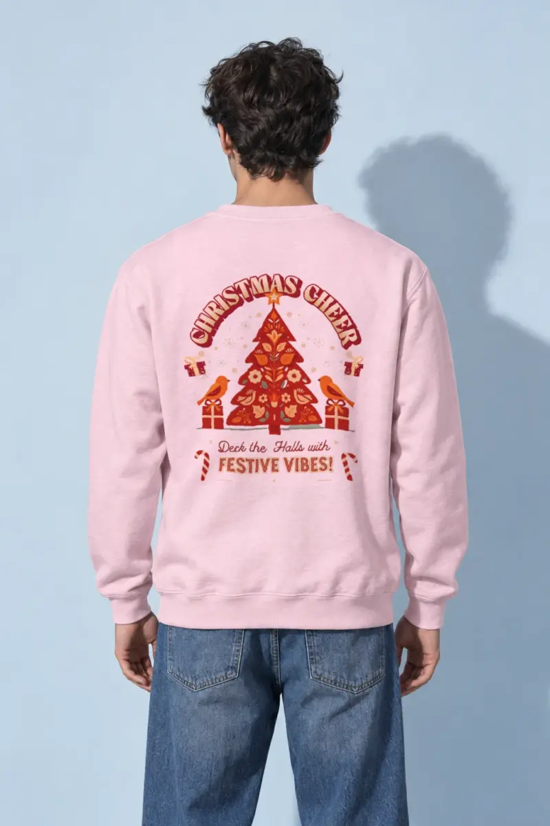 "Festive Vibes" Heavy Blend Unisex Crewneck Sweatshirt | Gildan 18000