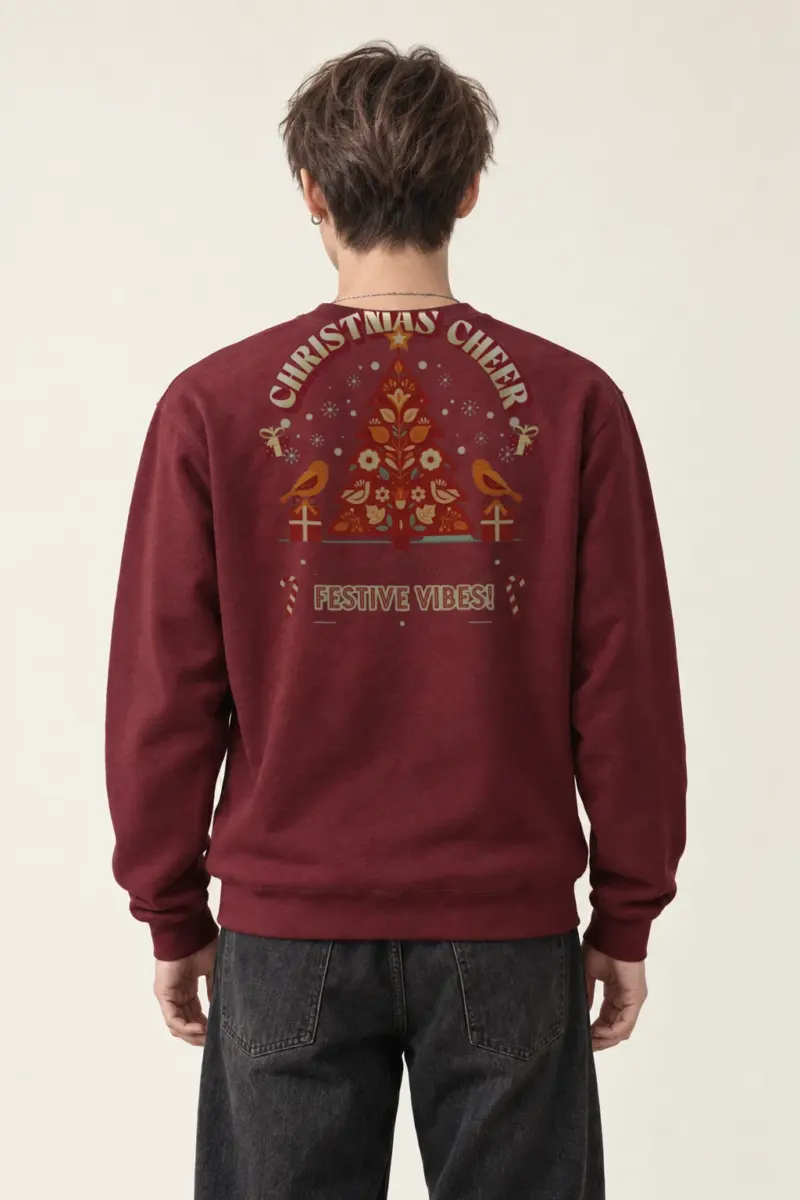 "Festive Vibes" Heavy Blend Unisex Crewneck Sweatshirt