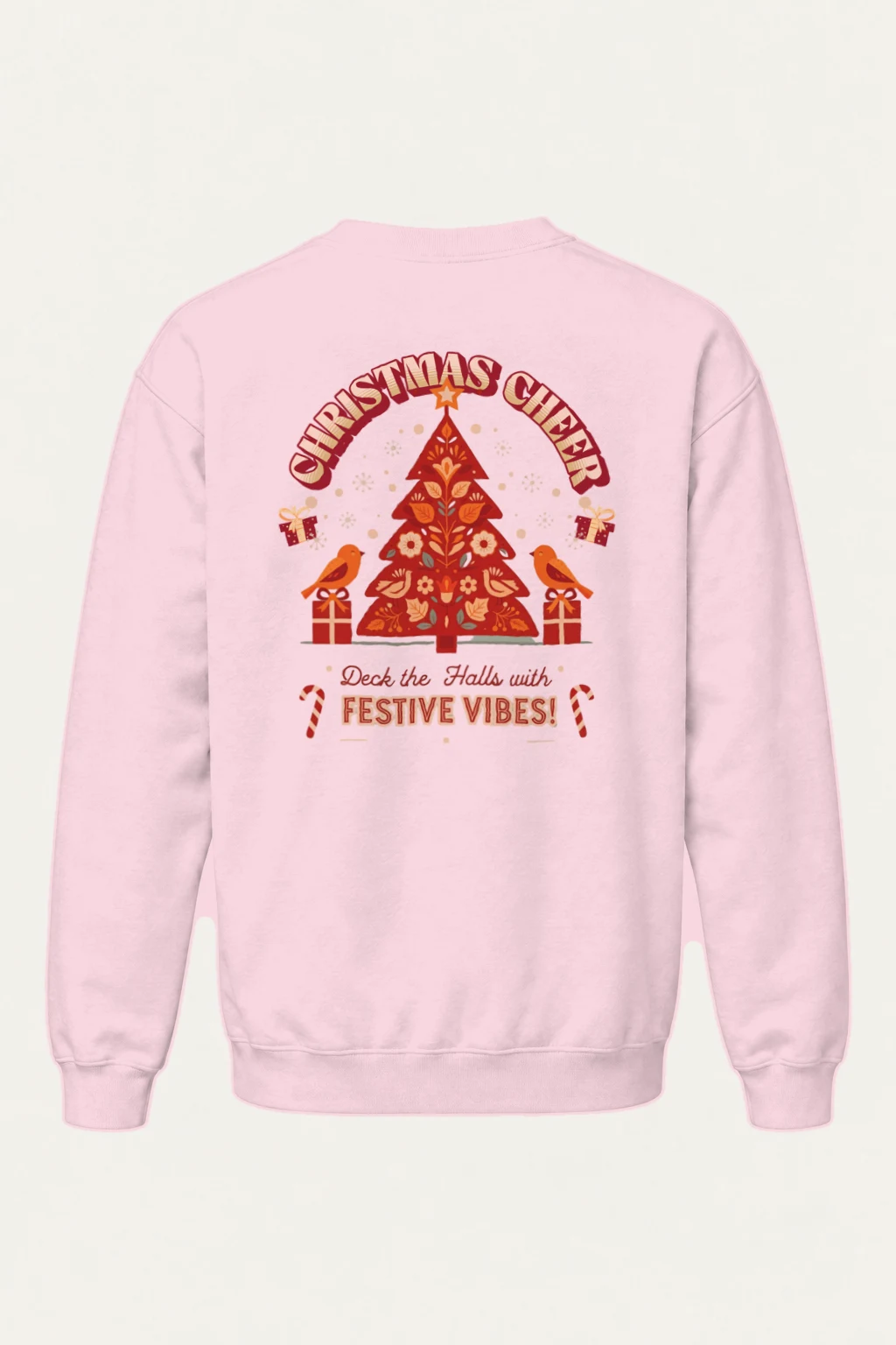 "Festive Vibes" Heavy Blend Unisex Crewneck Sweatshirt | Gildan 18000