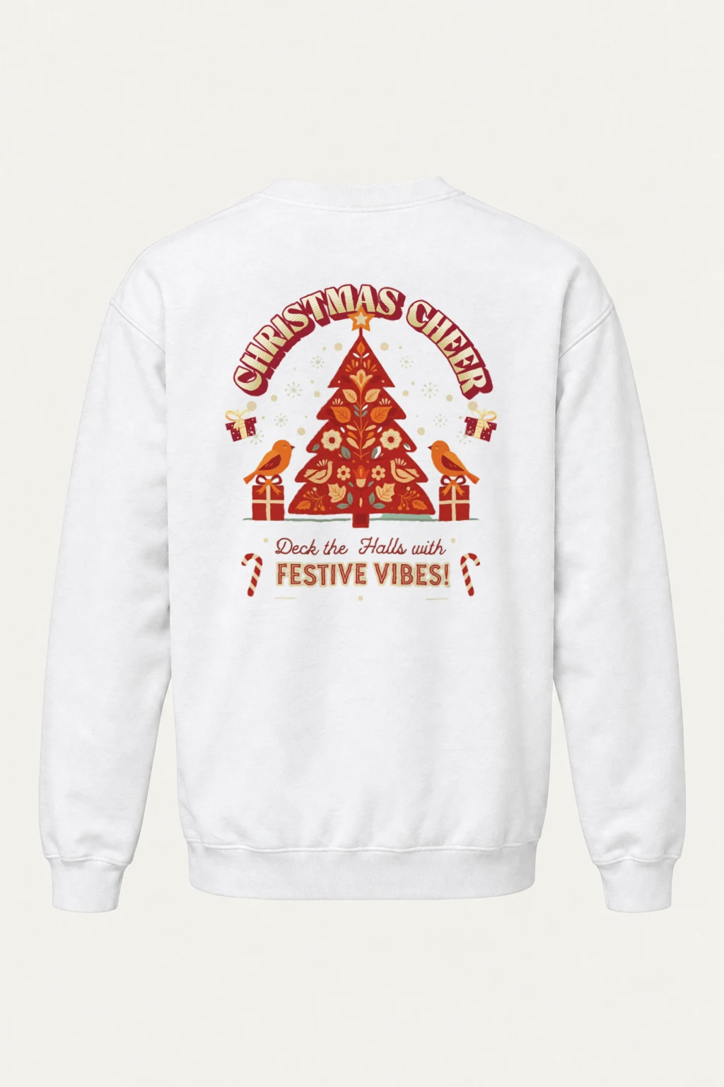 "Festive Vibes" Heavy Blend Unisex Crewneck Sweatshirt | Gildan 18000