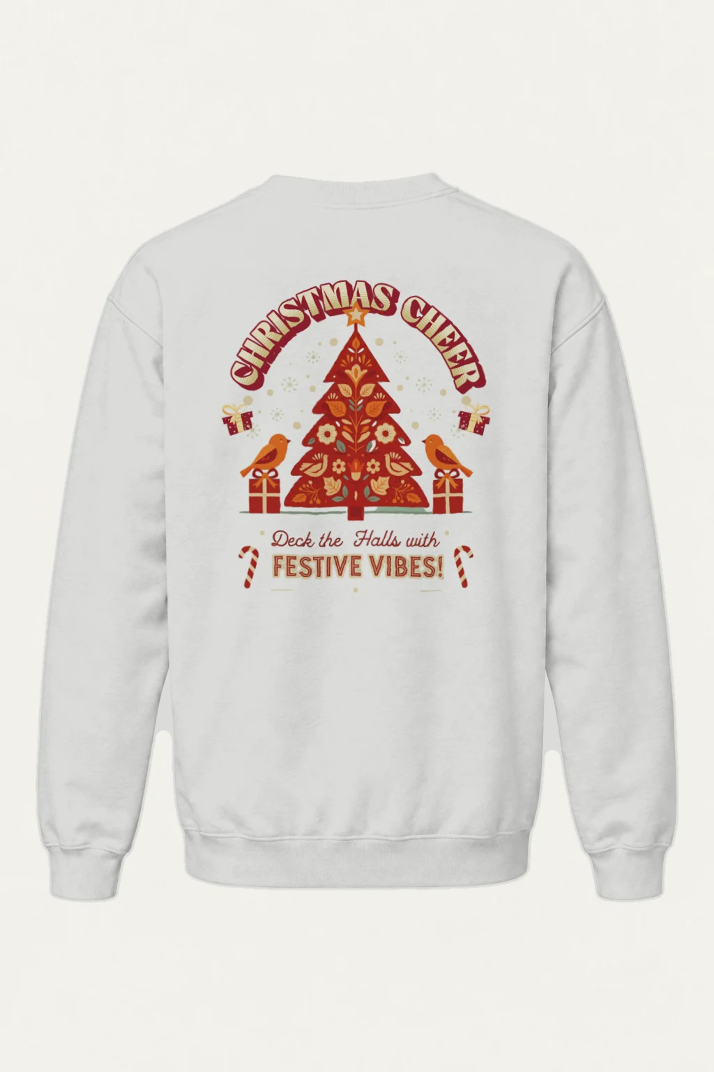 "Festive Vibes" Heavy Blend Unisex Crewneck Sweatshirt | Gildan 18000