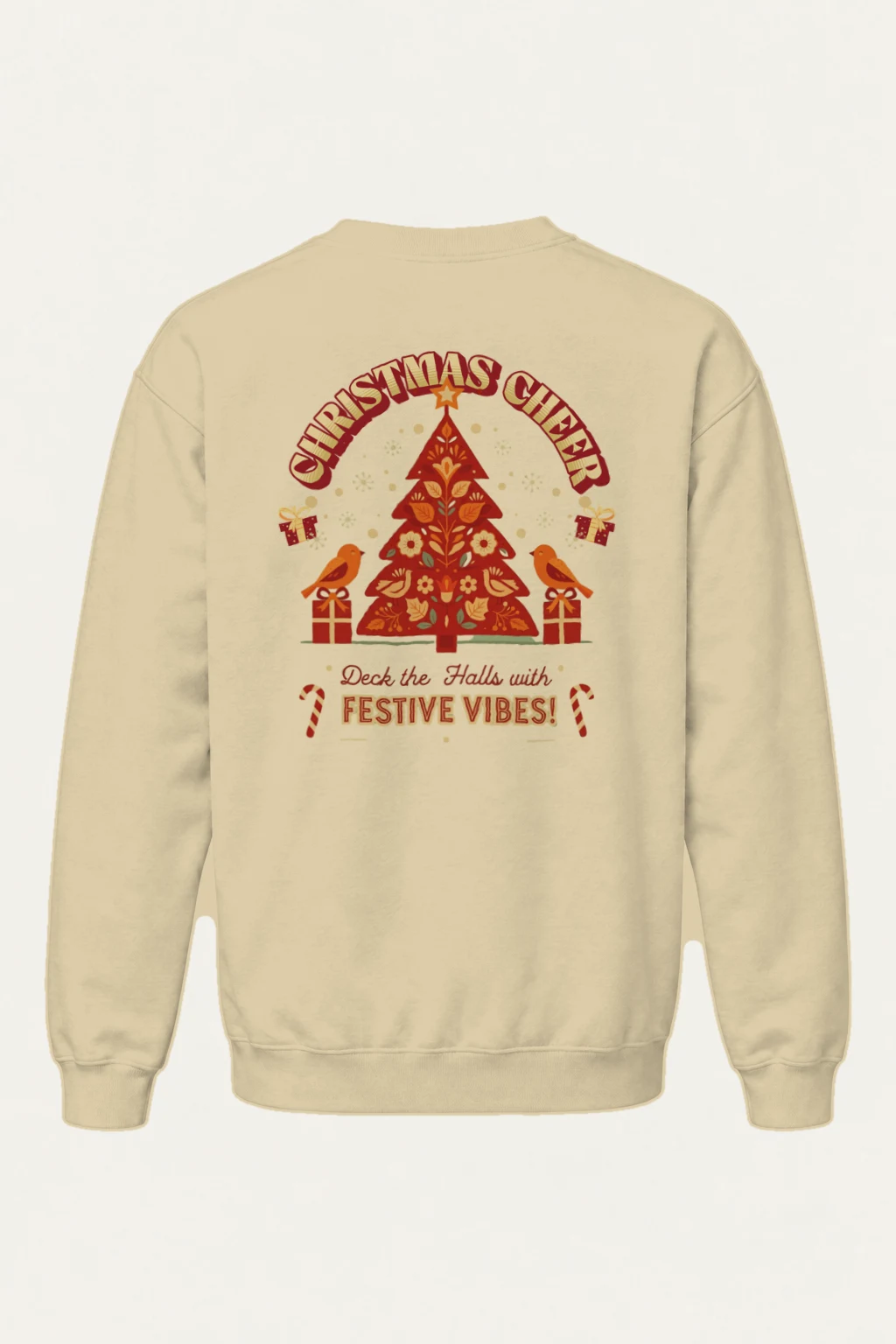 "Festive Vibes" Heavy Blend Unisex Crewneck Sweatshirt | Gildan 18000