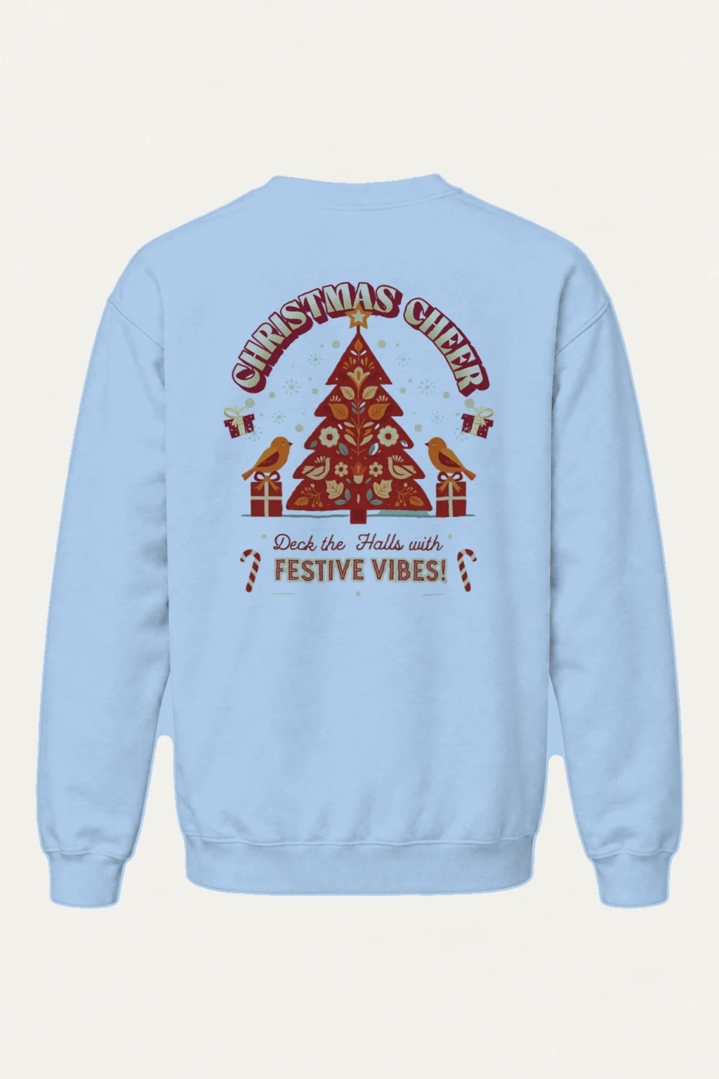 "Festive Vibes" Heavy Blend Unisex Crewneck Sweatshirt | Gildan 18000