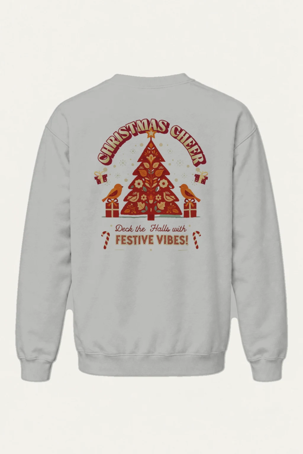 "Festive Vibes" Heavy Blend Unisex Crewneck Sweatshirt | Gildan 18000