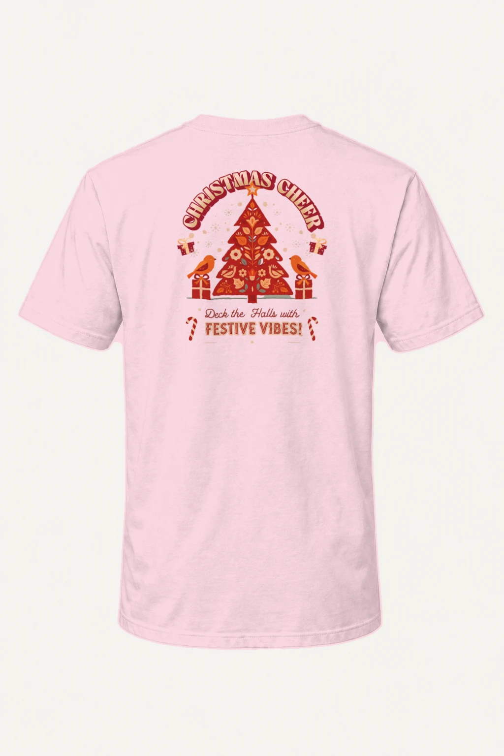 "Festive Vibes" Heavyweight Unisex Crewneck T-shirt | Gildan 5000
