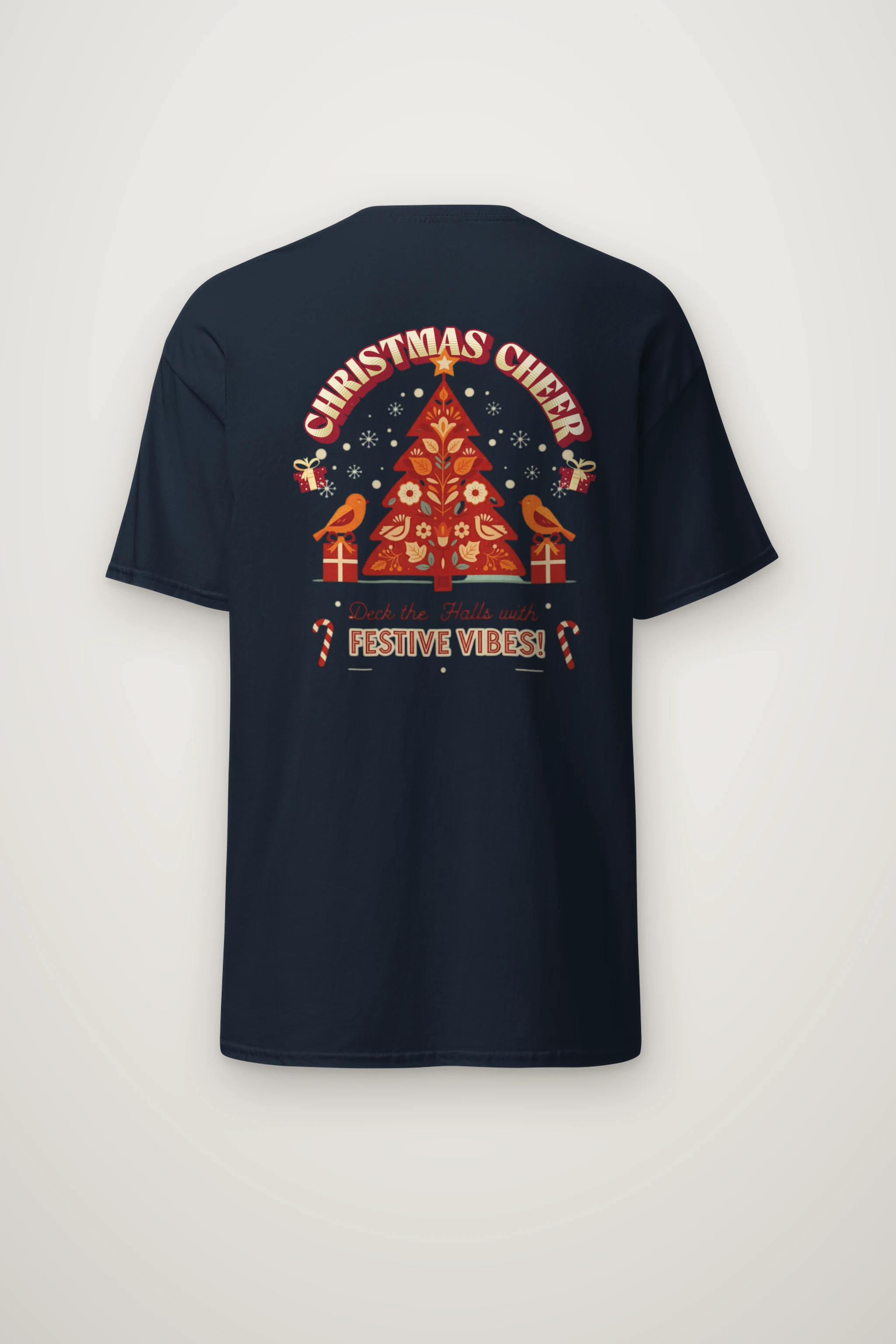 "Festive Vibes" Heavyweight Unisex Crewneck T-shirt