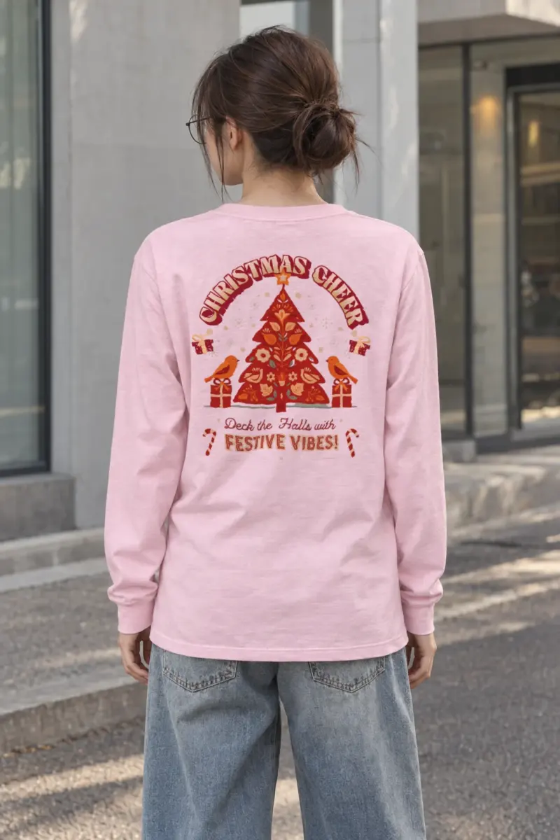 "Festive Vibes" Unisex Longsleeve T-shirt | Gildan 2400
