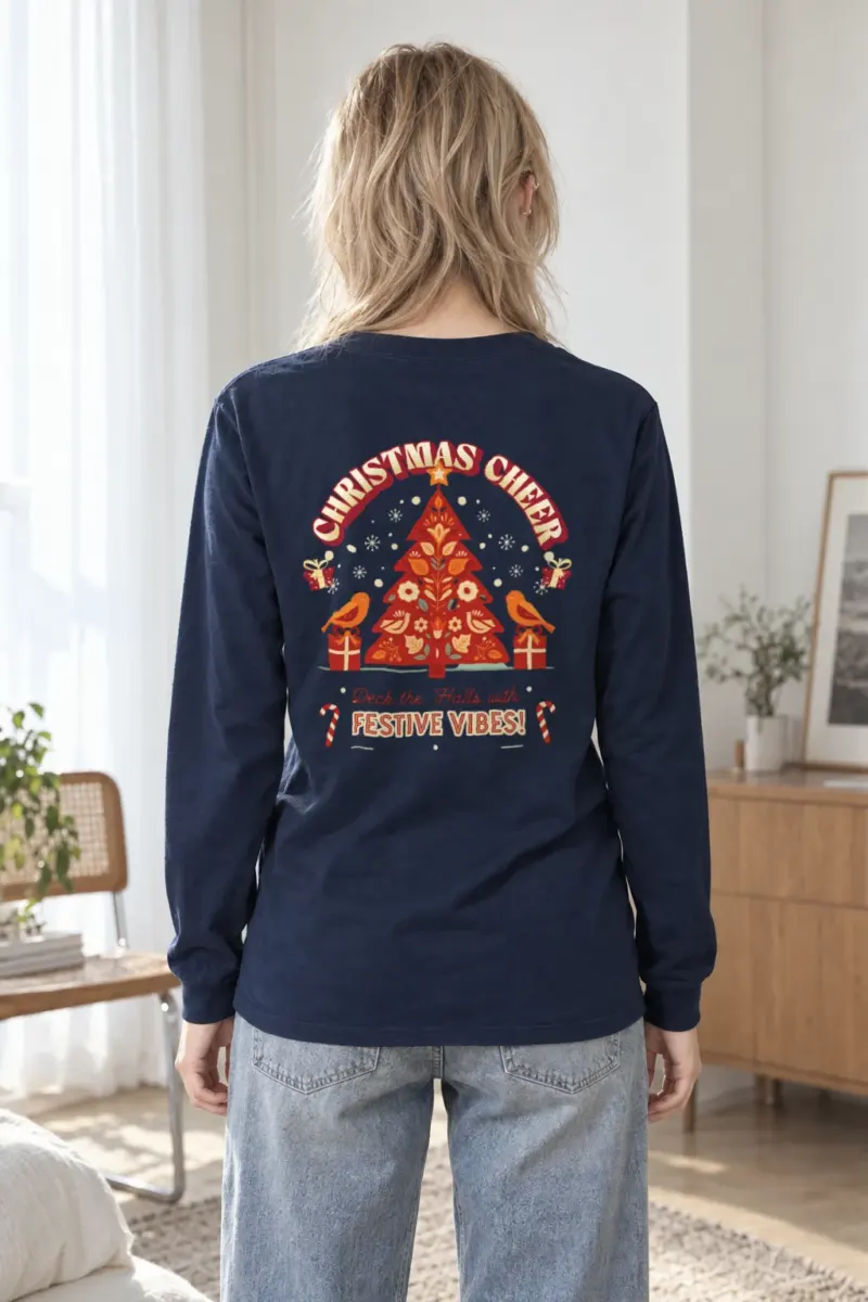 "Festive Vibes" Unisex Longsleeve T-shirt