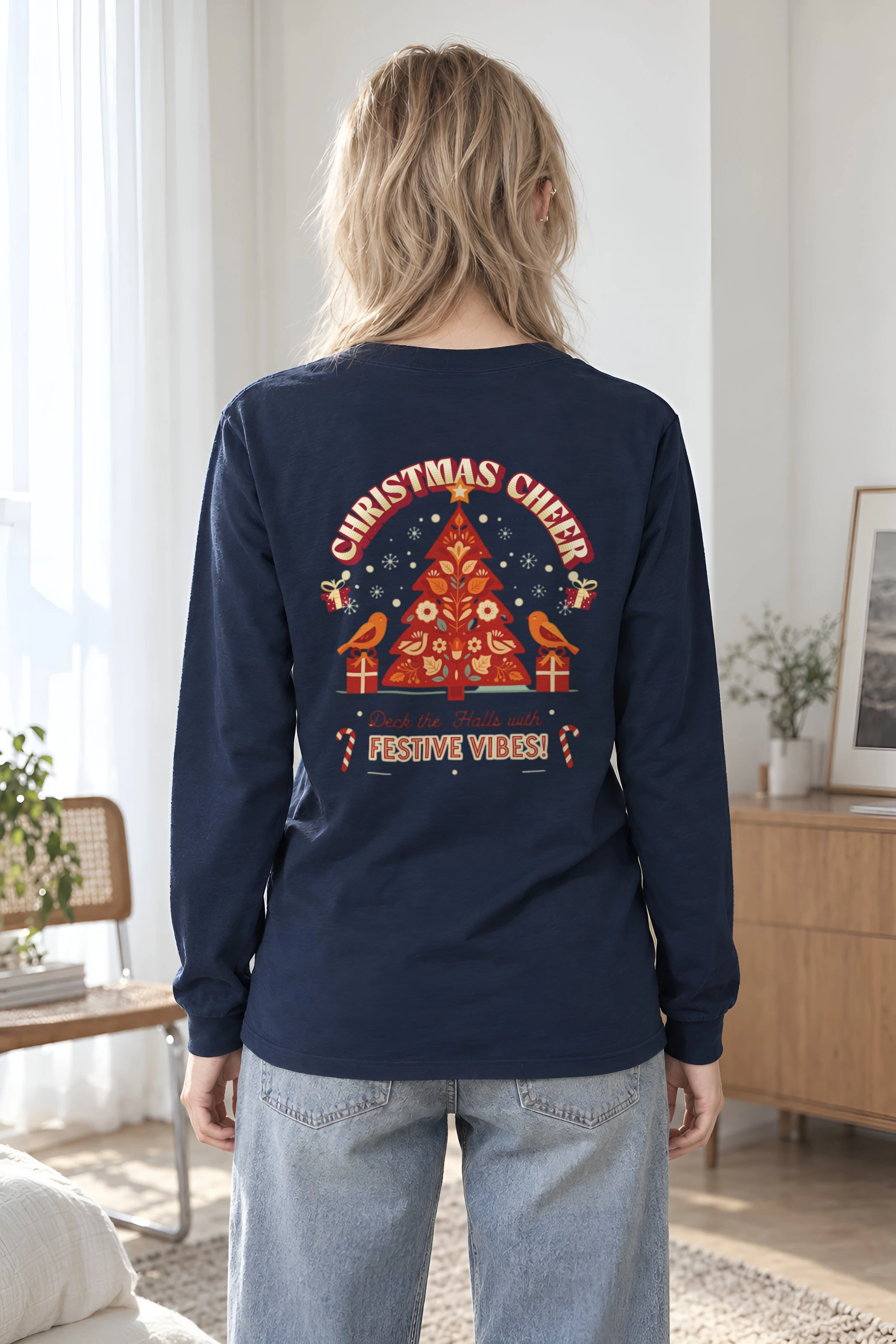 "Festive Vibes" Unisex Longsleeve T-shirt