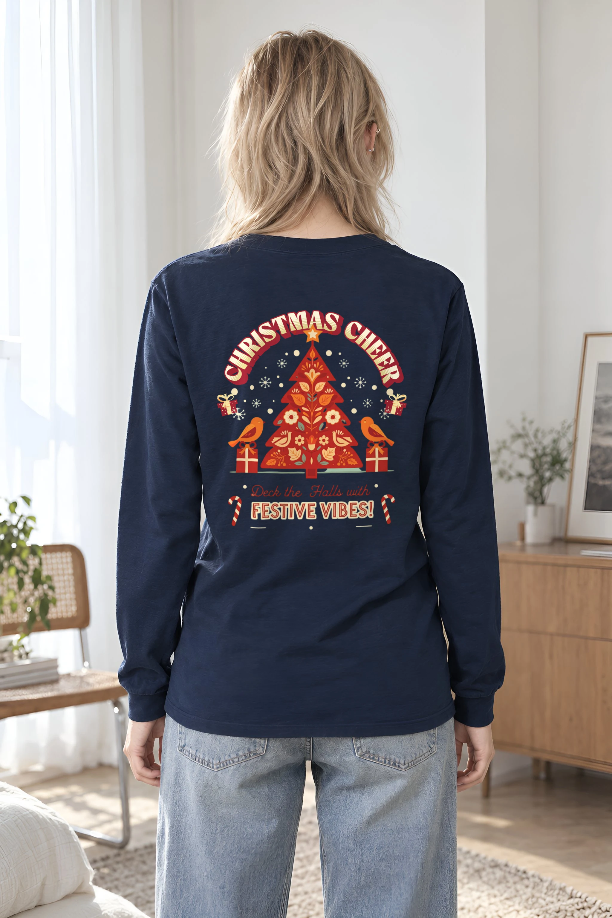 "Festive Vibes" Unisex Longsleeve T-shirt