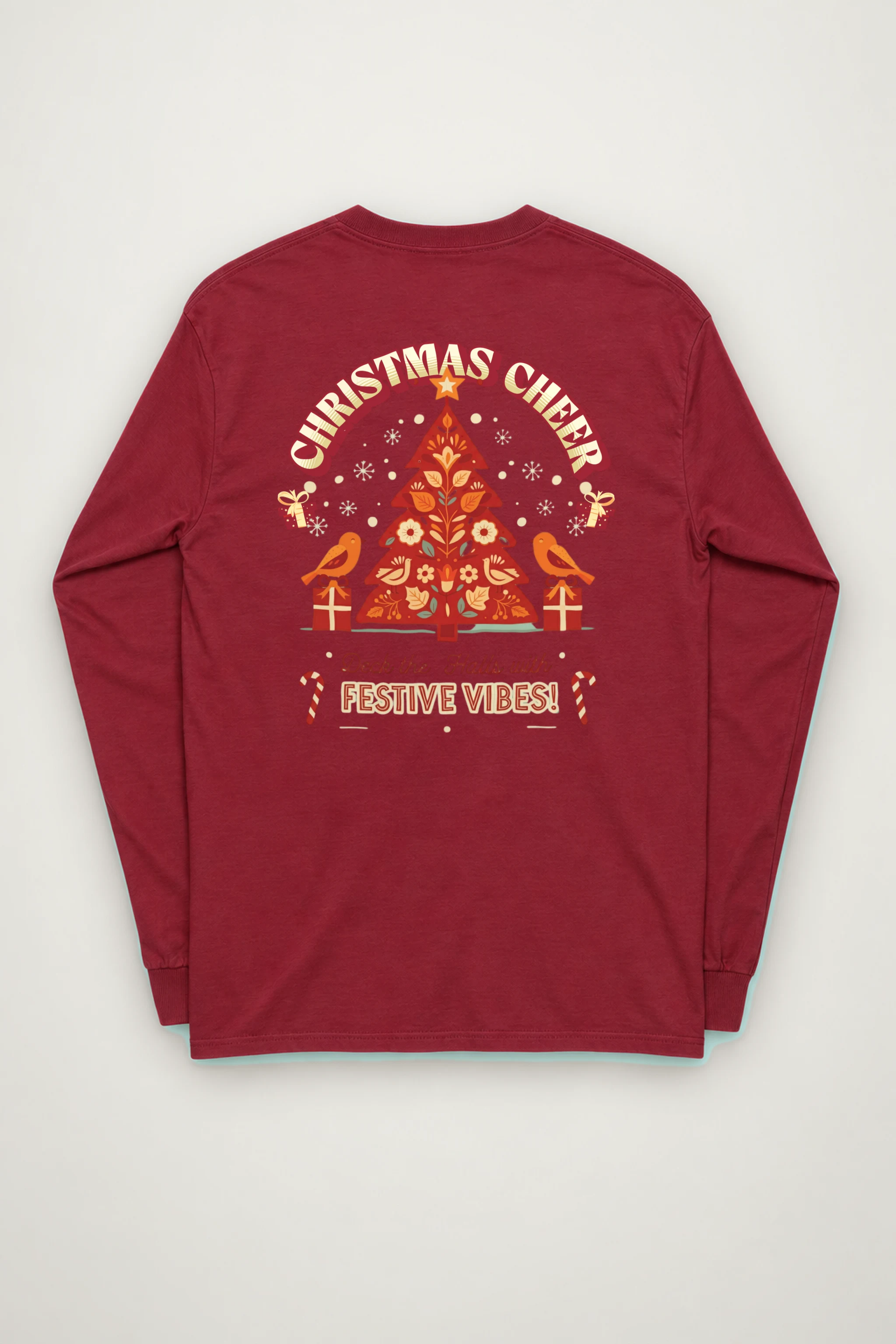 "Festive Vibes" Unisex Longsleeve T-shirt