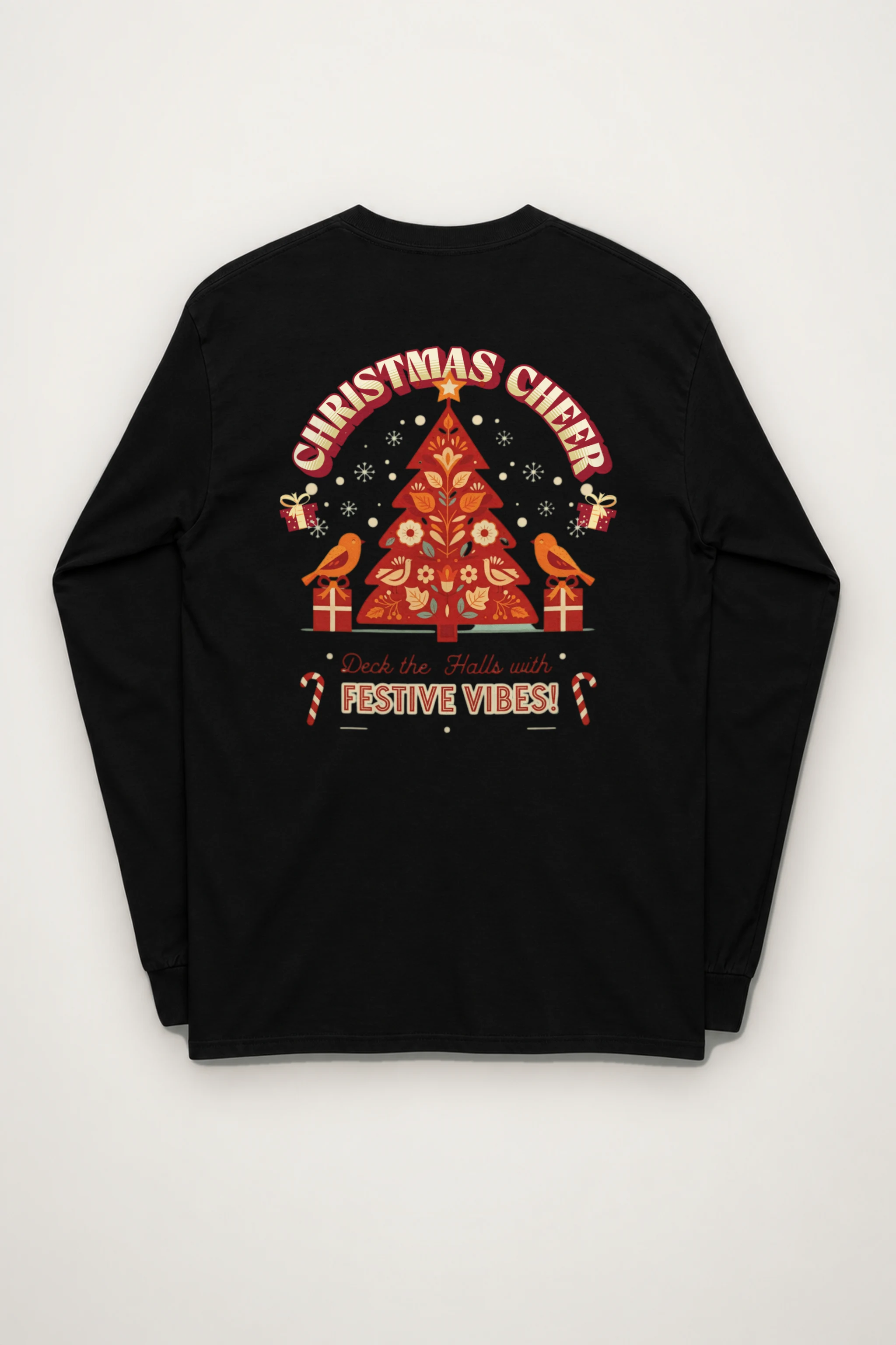 "Festive Vibes" Unisex Longsleeve T-shirt
