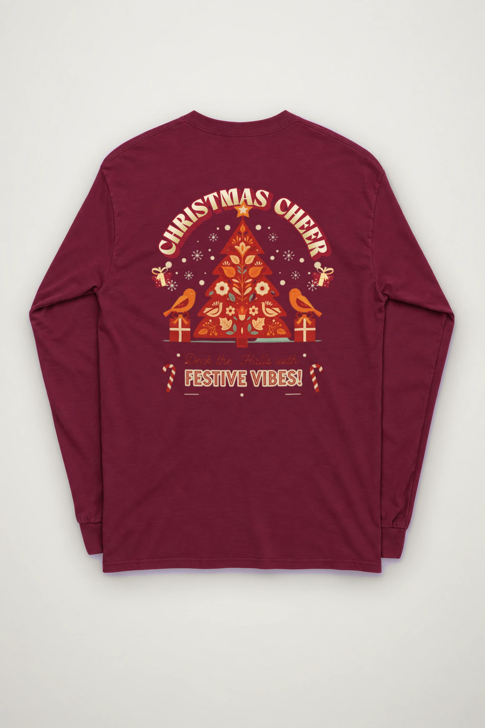 "Festive Vibes" Unisex Longsleeve T-shirt