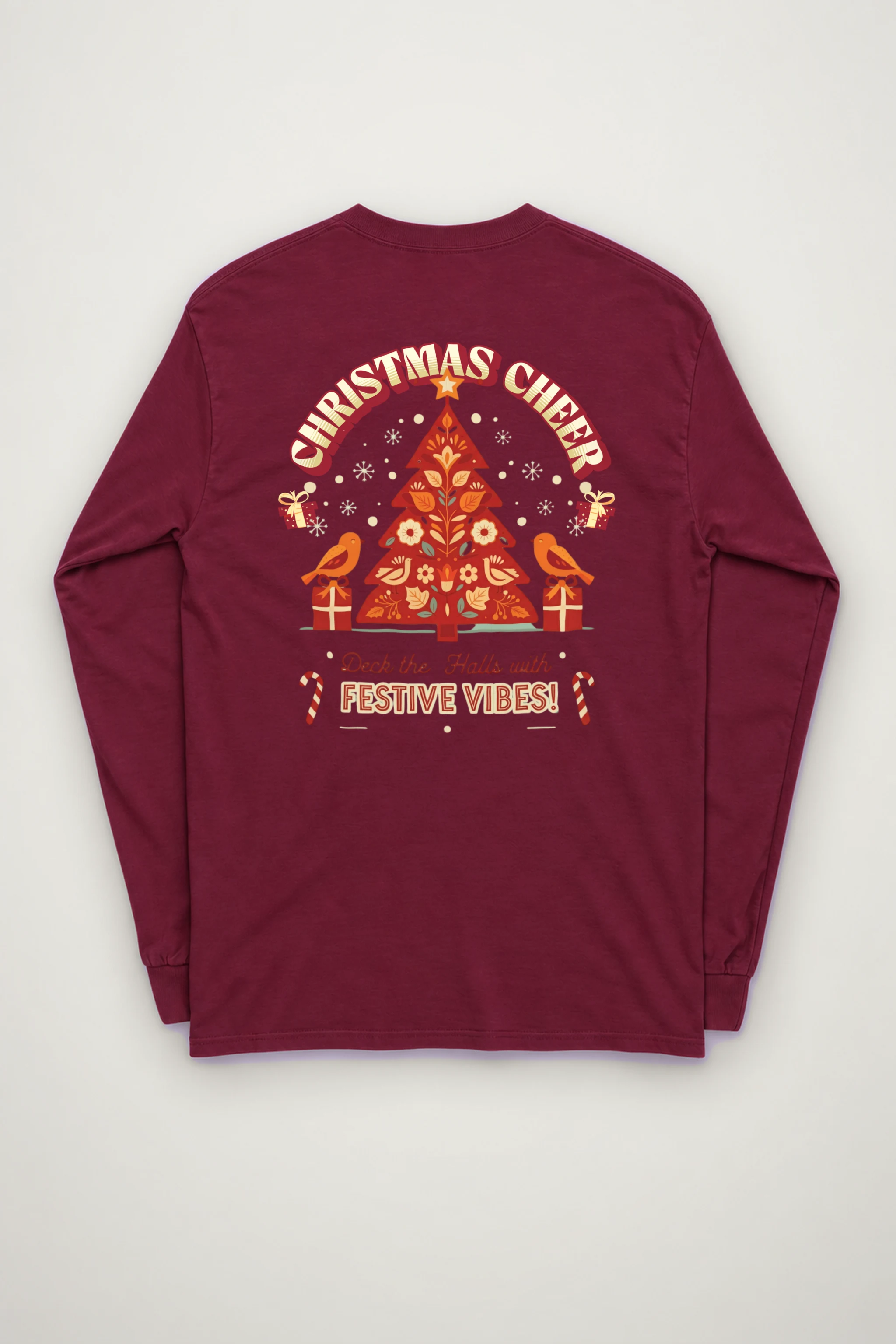 "Festive Vibes" Unisex Longsleeve T-shirt