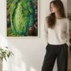 "Fieldgrown Cabbage" Premium Wooden Framed Poster