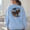 "Fierce And Fearless" Heavy Blend Unisex Crewneck Sweatshirt | Gildan 18000