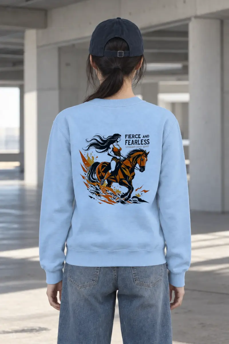 "Fierce And Fearless" Heavy Blend Unisex Crewneck Sweatshirt