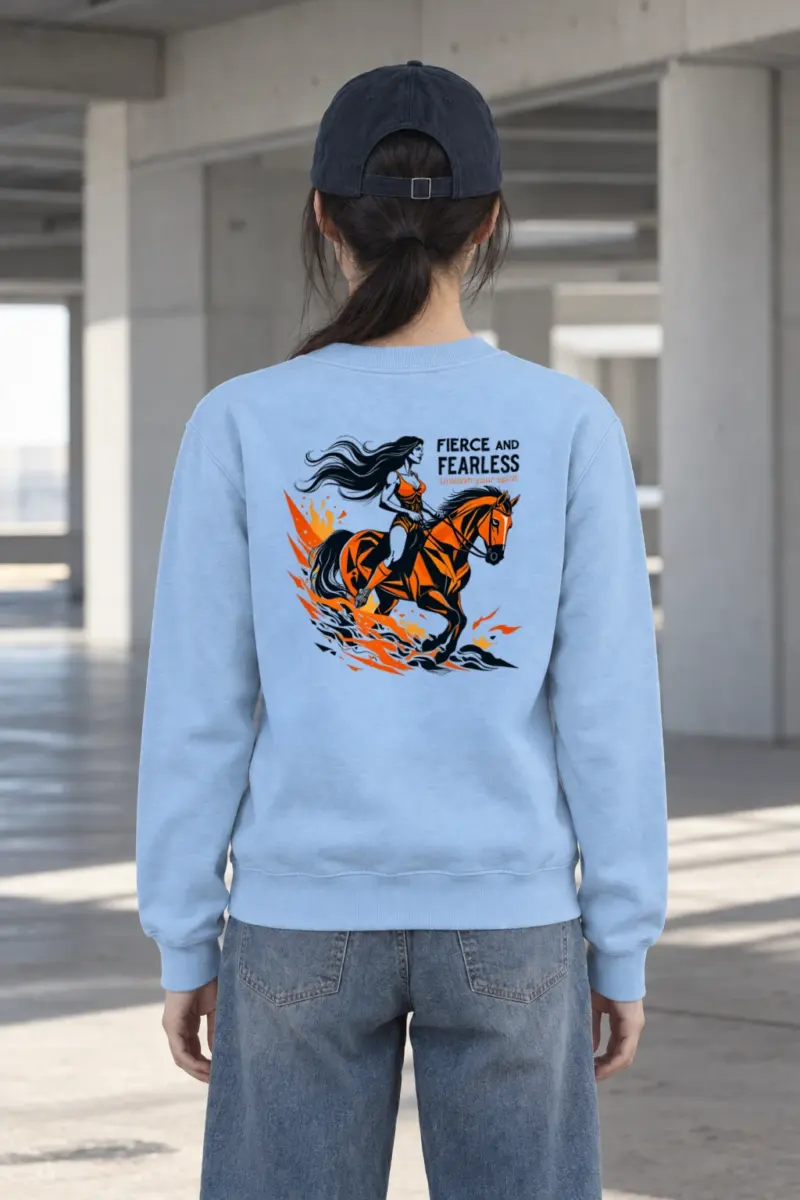 "Fierce And Fearless" Heavy Blend Unisex Crewneck Sweatshirt
