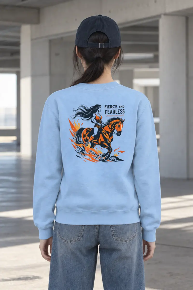 "Fierce And Fearless" Heavy Blend Unisex Crewneck Sweatshirt