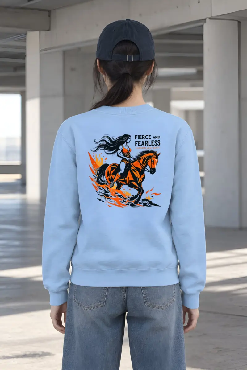 "Fierce And Fearless" Heavy Blend Unisex Crewneck Sweatshirt