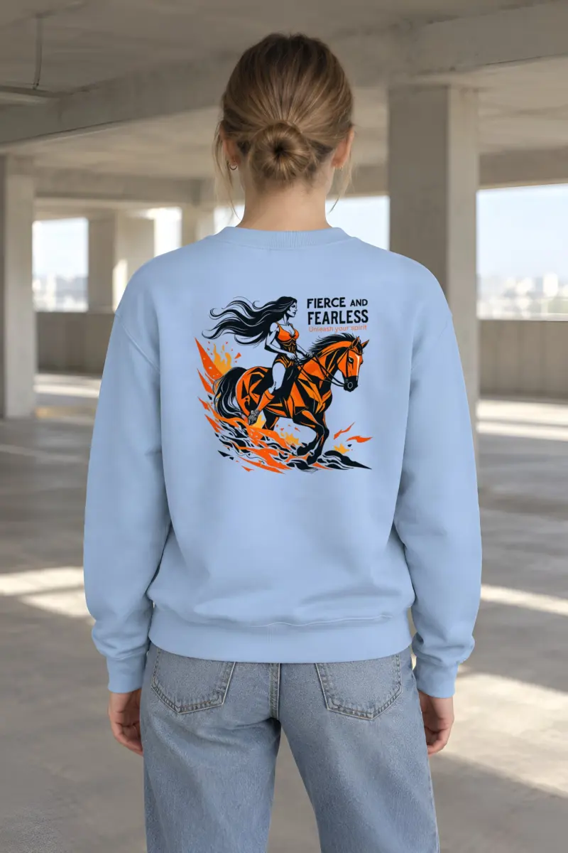 "Fierce And Fearless" Heavy Blend Unisex Crewneck Sweatshirt