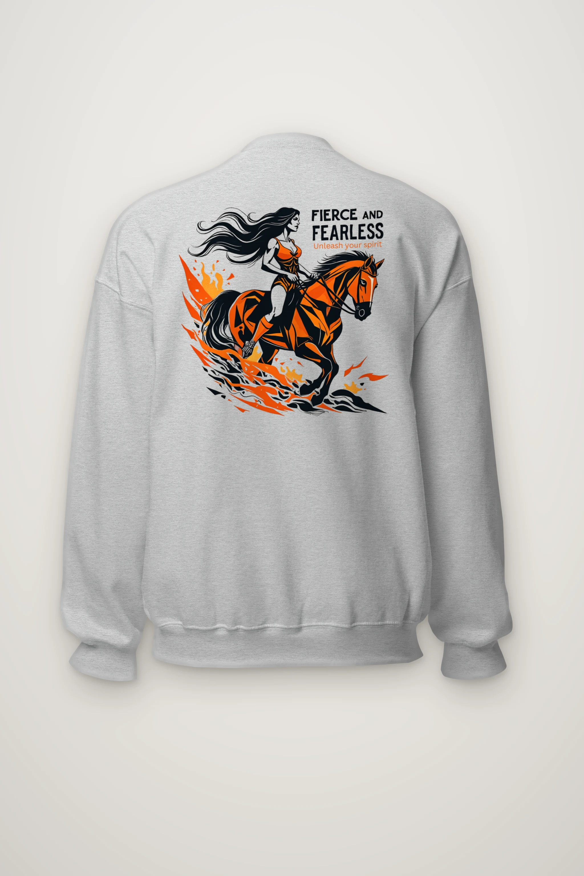 "Fierce And Fearless" Heavy Blend Unisex Crewneck Sweatshirt