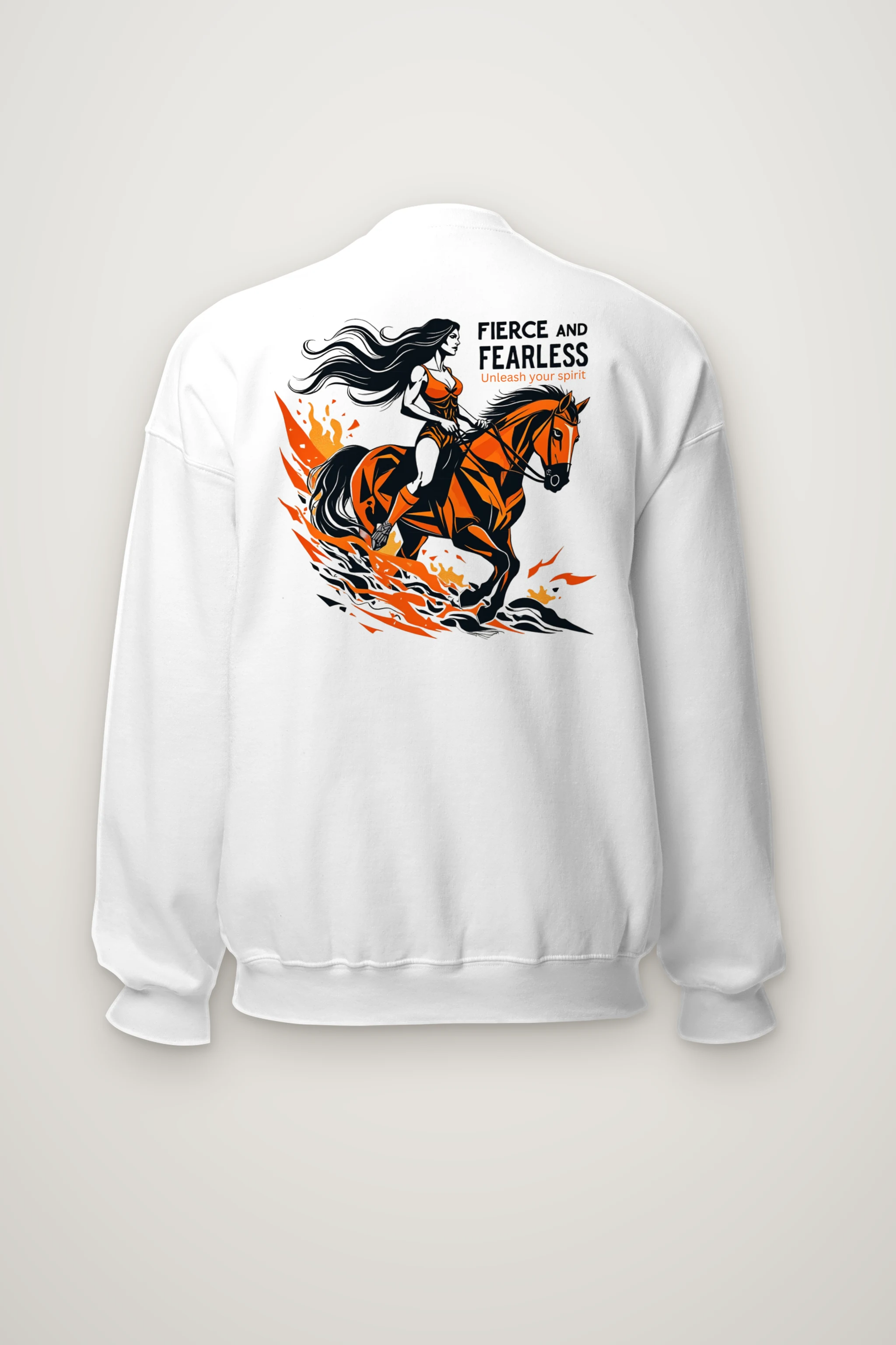 "Fierce And Fearless" Heavy Blend Unisex Crewneck Sweatshirt