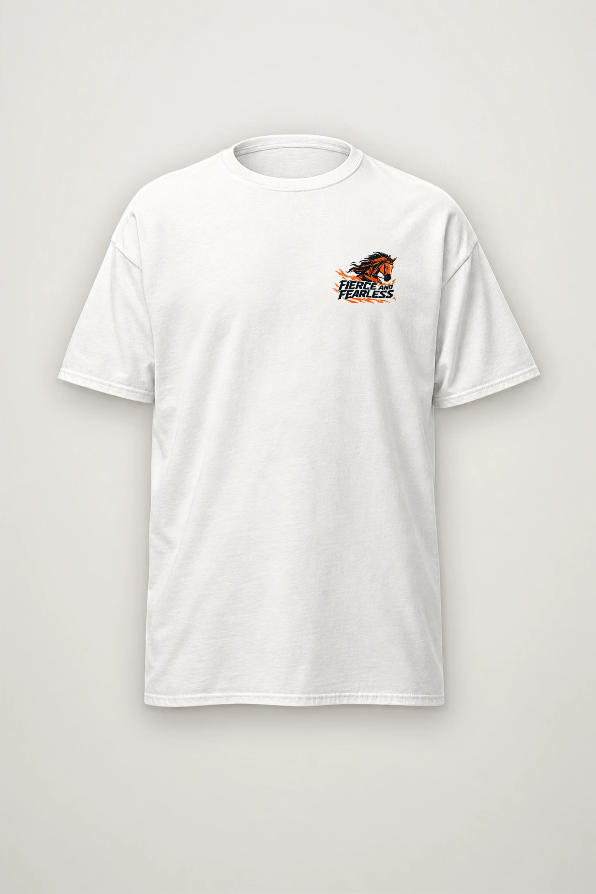"Fierce And Fearless" Heavyweight Unisex Crewneck T-shirt