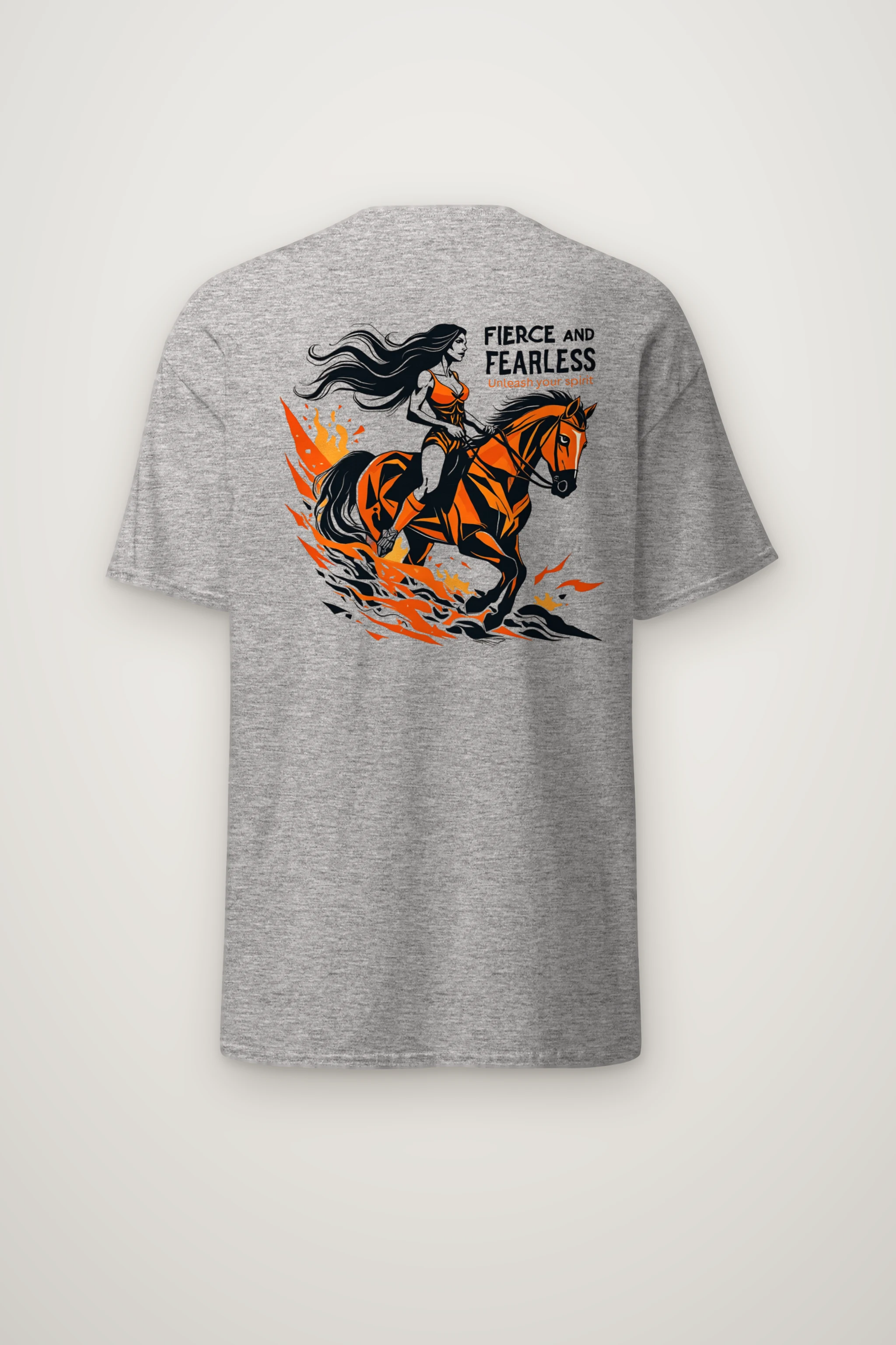 "Fierce And Fearless" Heavyweight Unisex Crewneck T-shirt