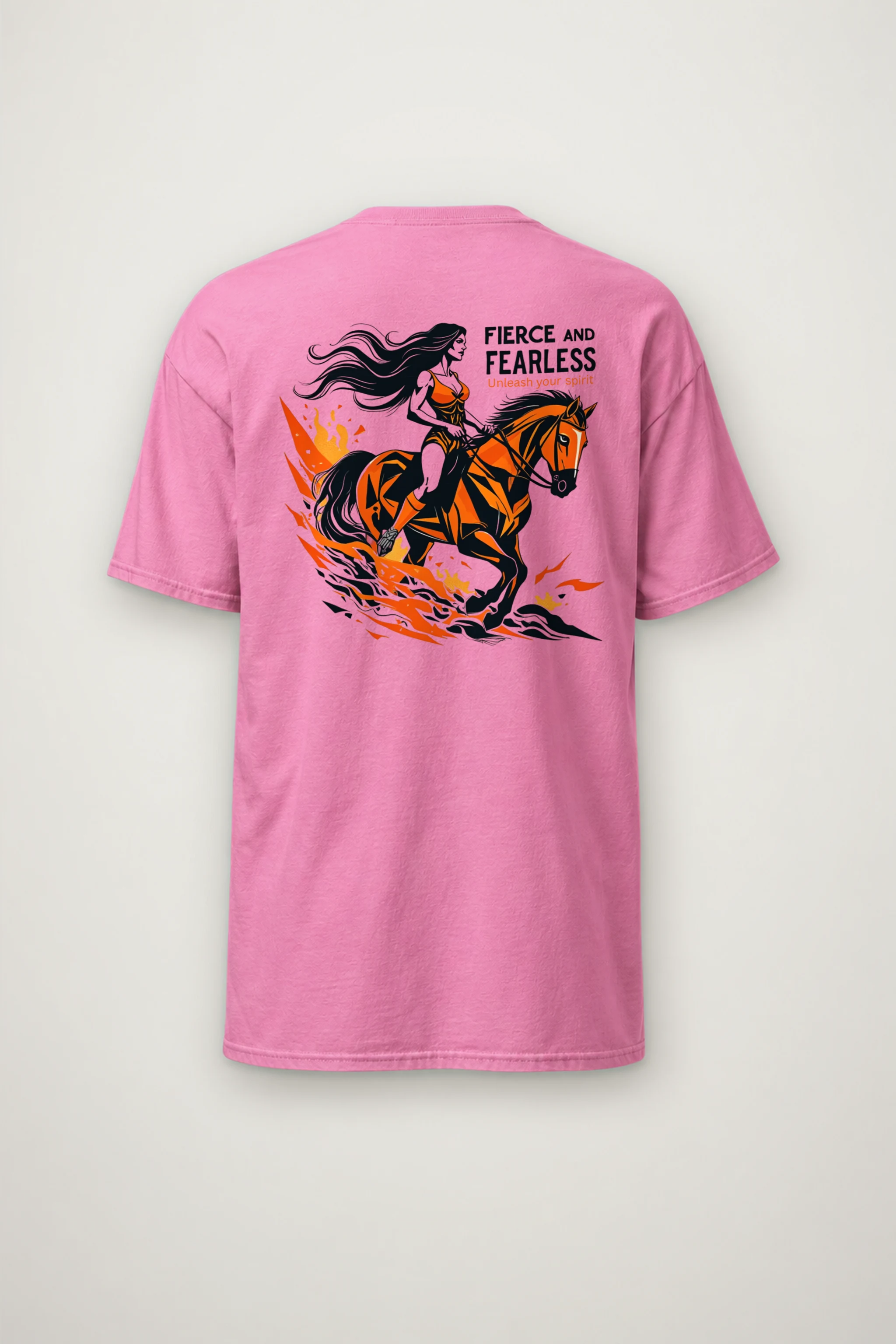 "Fierce And Fearless" Heavyweight Unisex Crewneck T-shirt