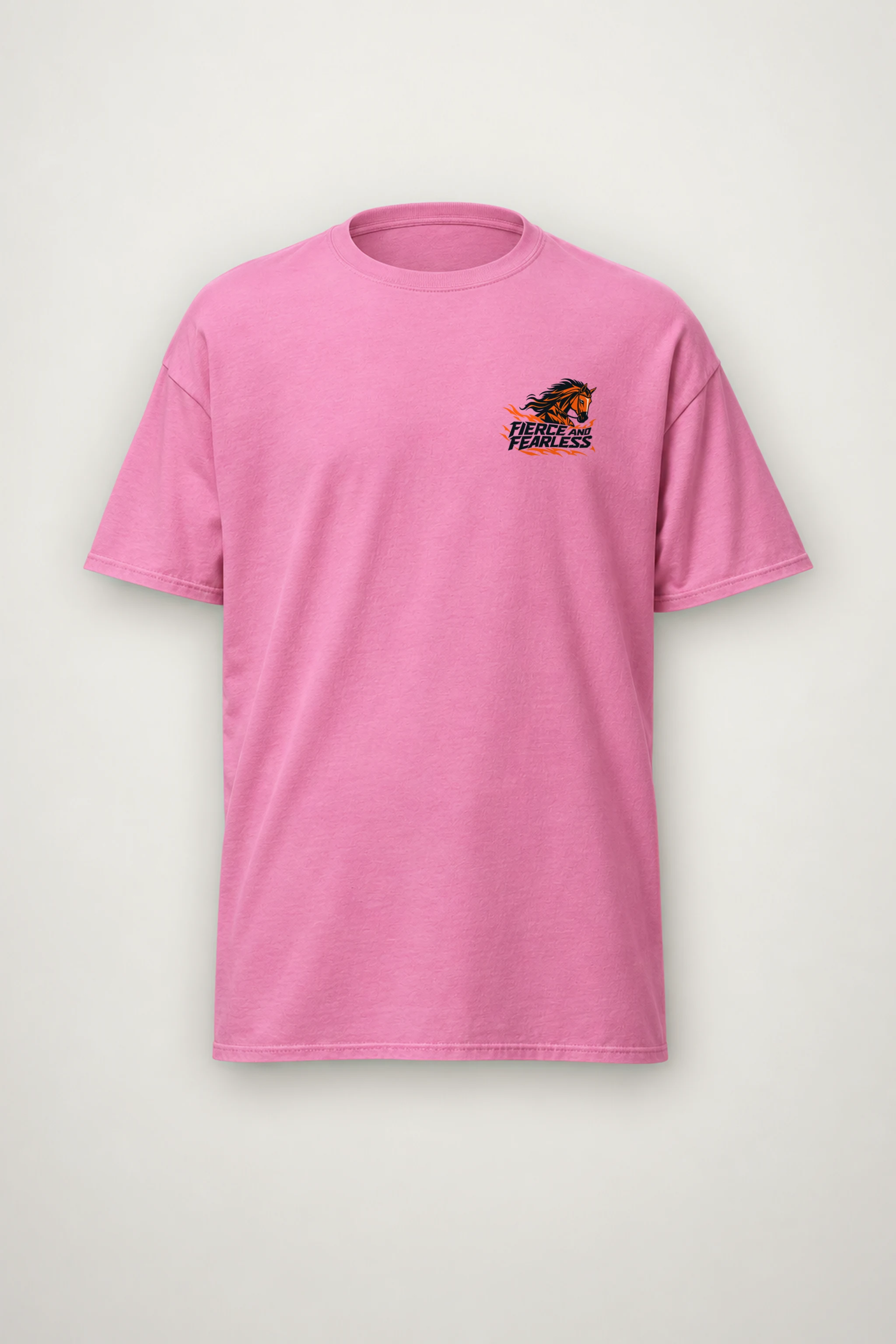 "Fierce And Fearless" Heavyweight Unisex Crewneck T-shirt