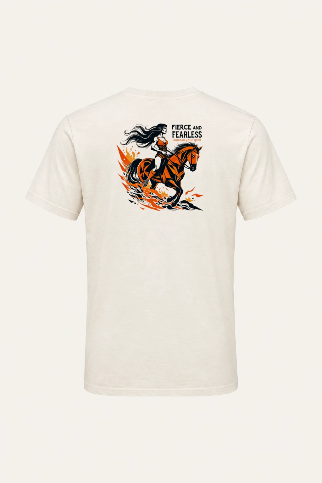 "Fierce And Fearless" Heavyweight Unisex Crewneck T-shirt | Gildan 5000