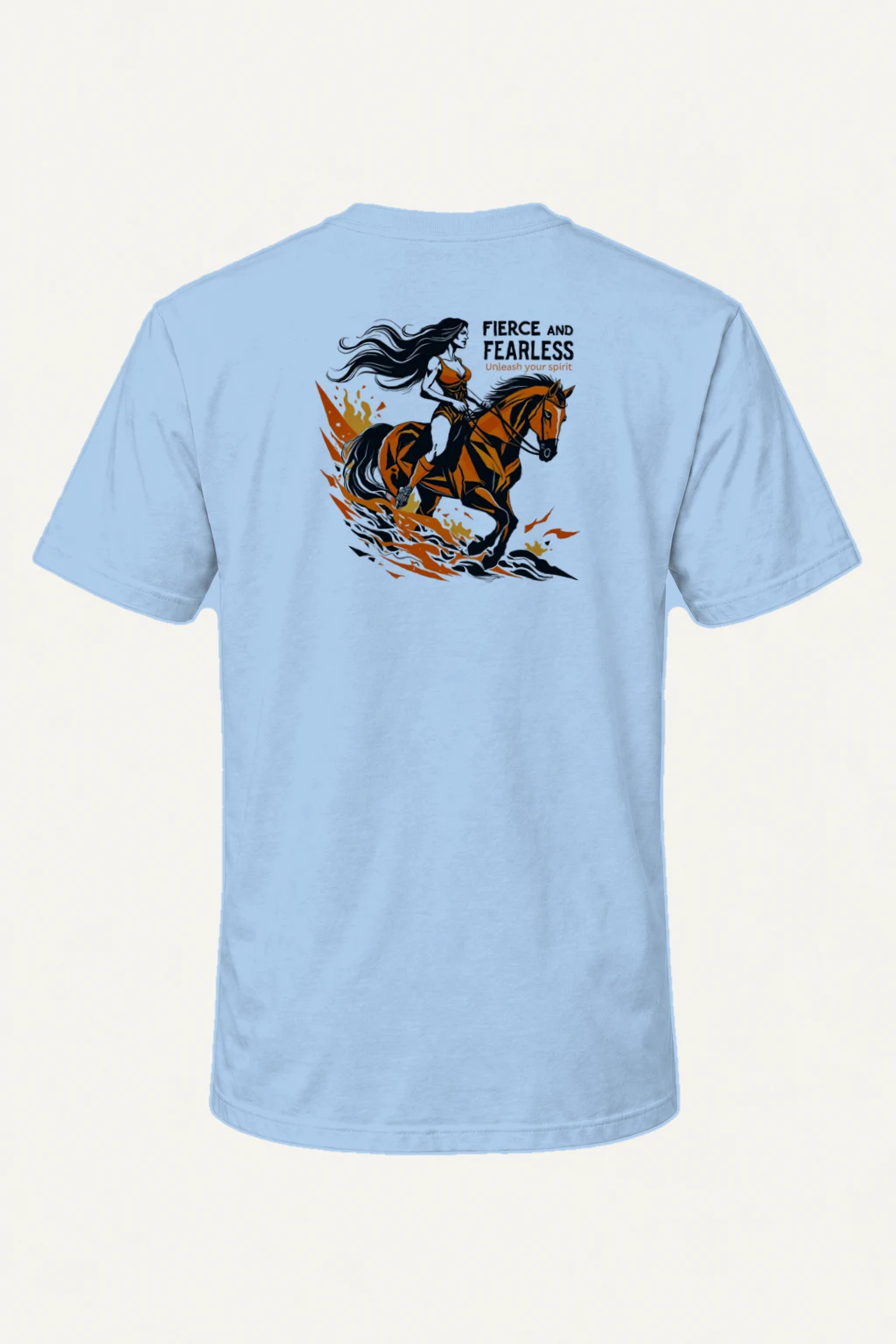 "Fierce And Fearless" Heavyweight Unisex Crewneck T-shirt | Gildan 5000