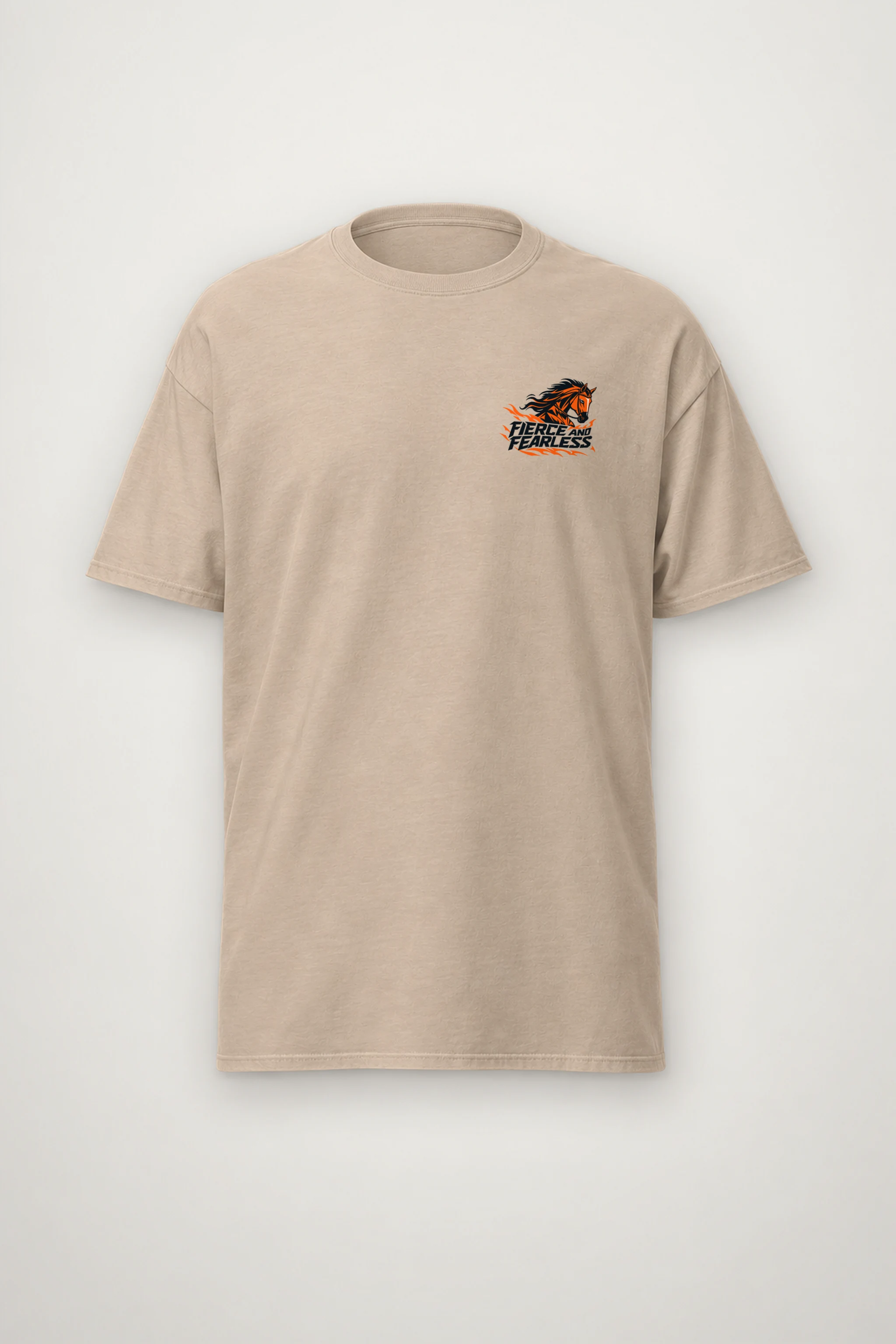 "Fierce And Fearless" Heavyweight Unisex Crewneck T-shirt