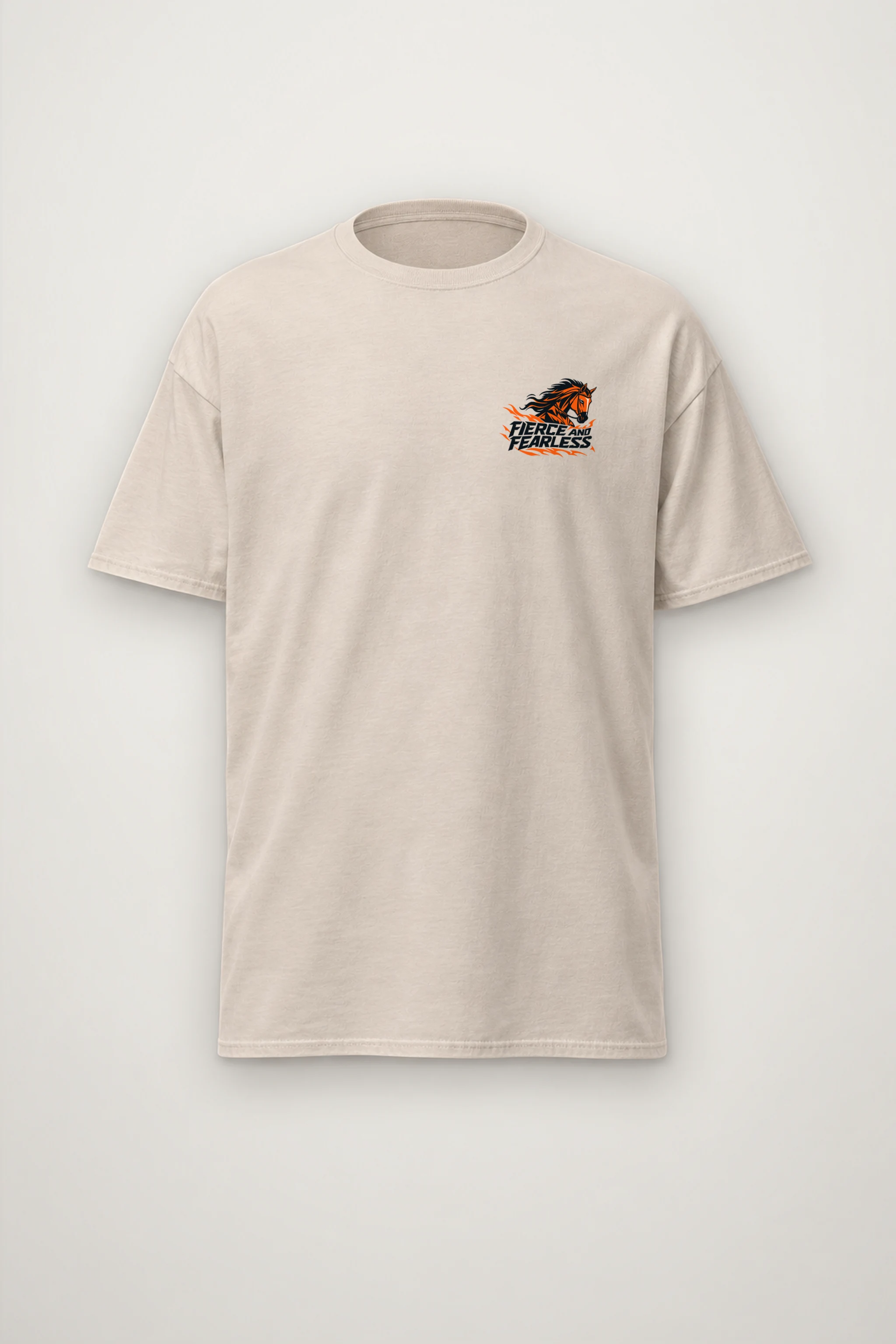 "Fierce And Fearless" Heavyweight Unisex Crewneck T-shirt